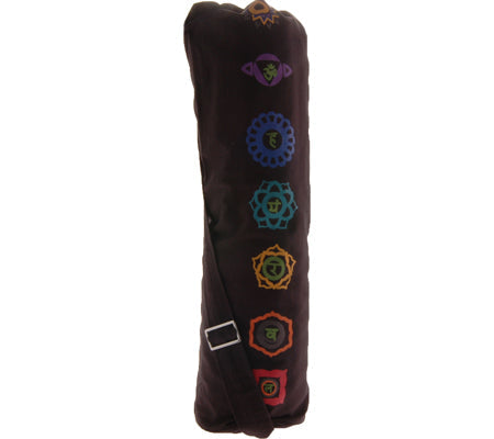 Yoga Bag  - OMSutra Chakra Yoga Mat Bag - Print | Color: Black Refurbished - N/A refurbished available on Cerqular