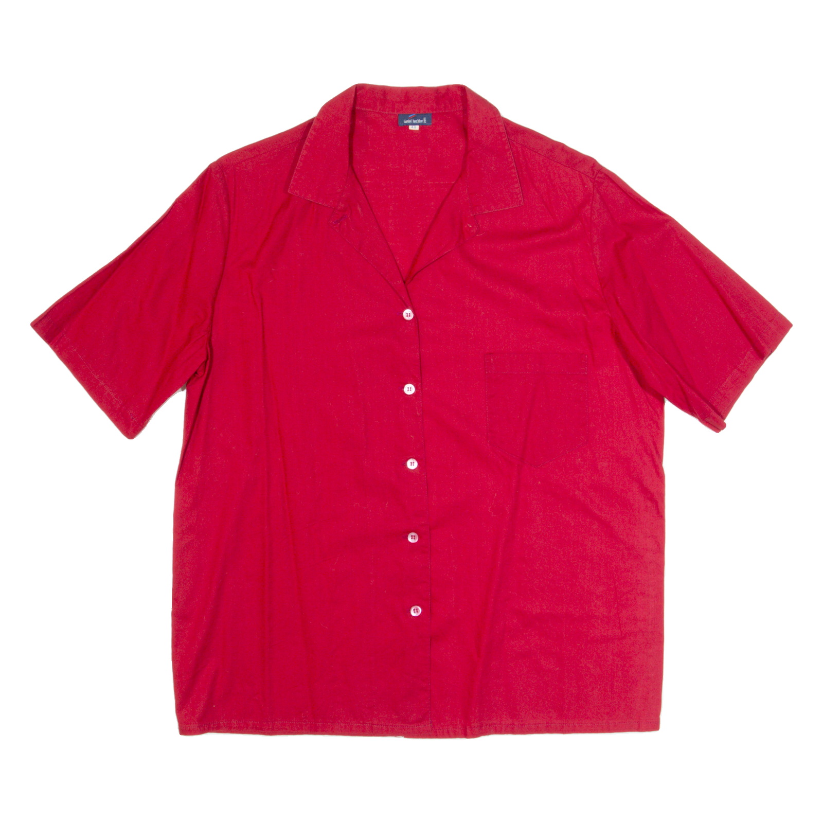 DANIEL HECHTER Womens Plain Shirt Red L Refurbished - N/A refurbished available on Cerqular