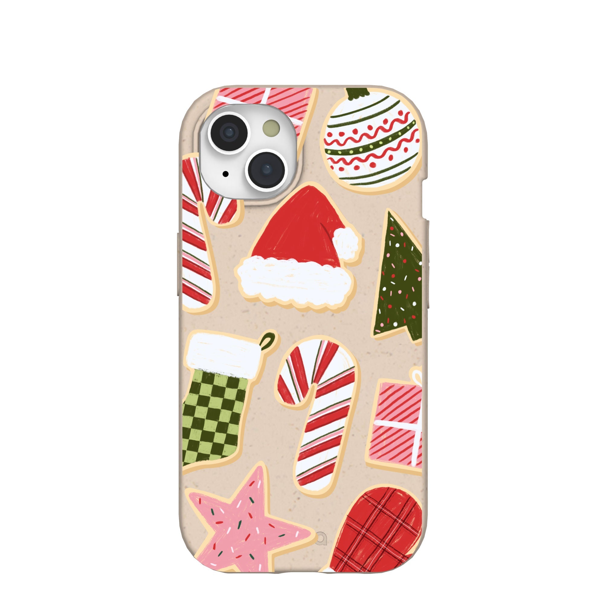Seashell Festive Cookies iPhone 15 Case Refurbished - Pela Case refurbished available on Cerqular