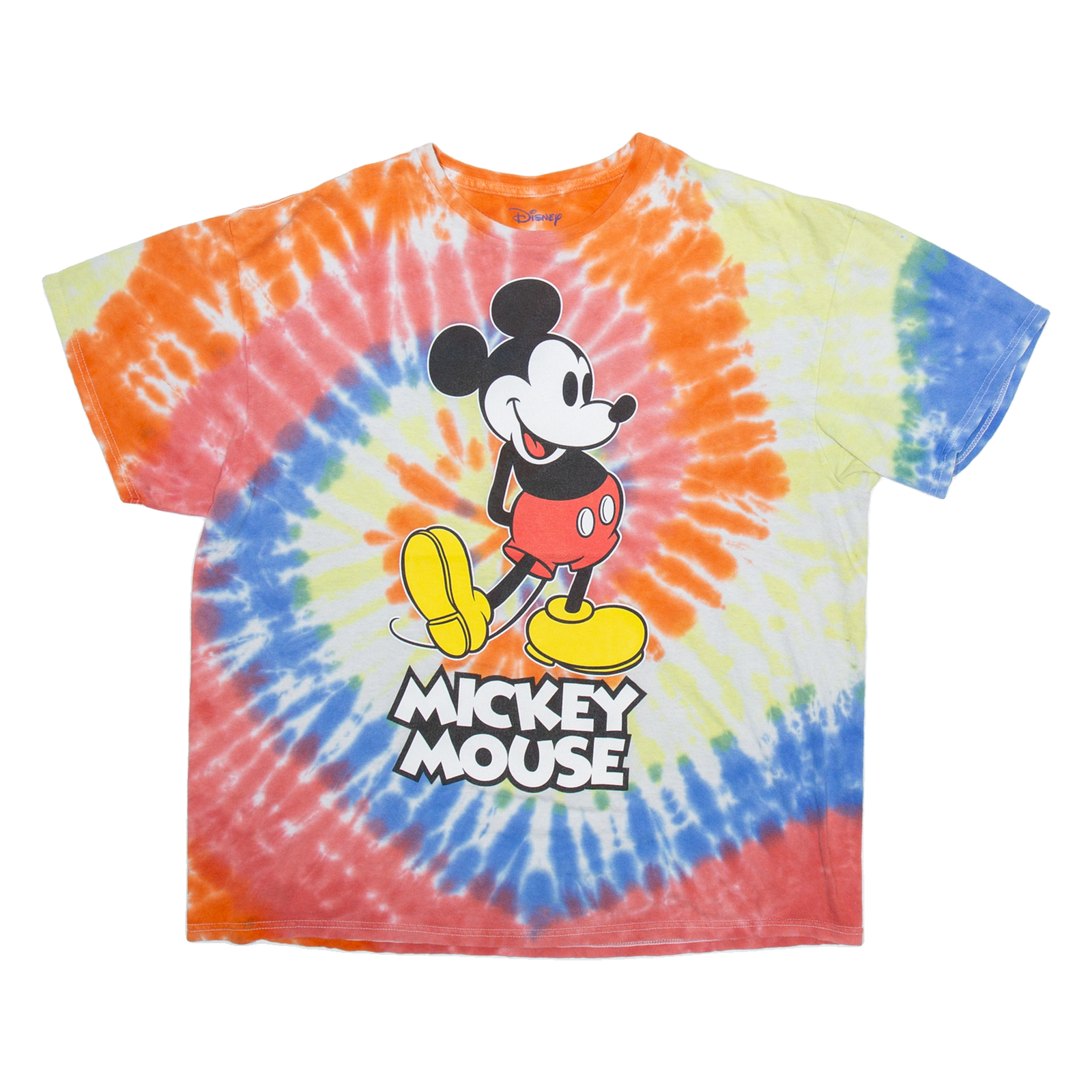 DISNEY Mickey Mouse Womens T-Shirt Orange XL Refurbished - N/A refurbished available on Cerqular