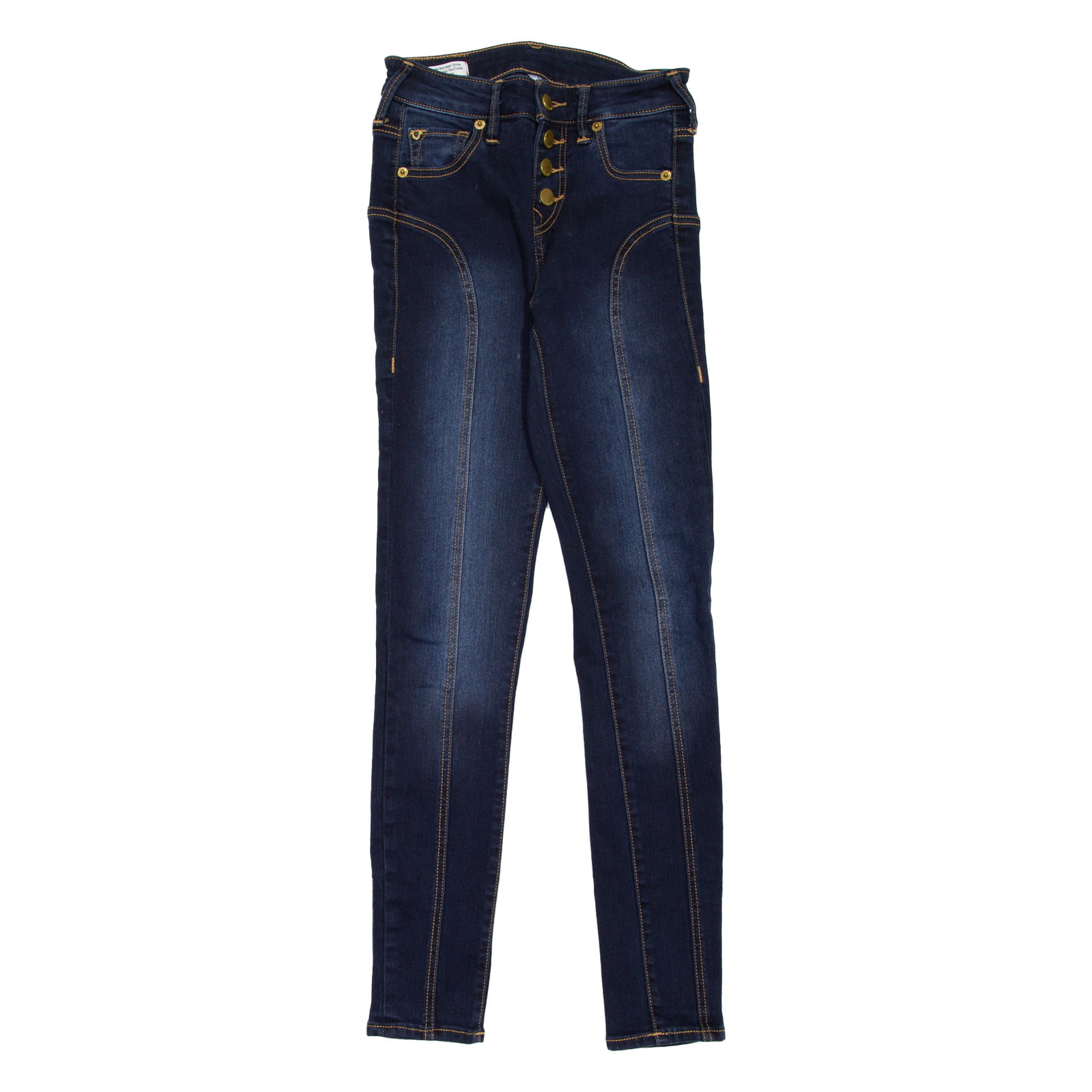 TRUE RELIGION Halle Womens Jeans Blue Slim Skinny Stone Wash W24 L29 Refurbished - N/A refurbished available on Cerqular