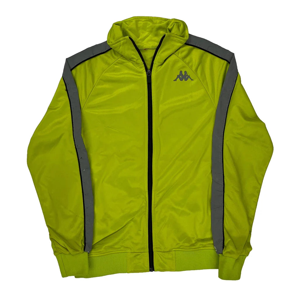 Kappa Track Jacket - Small Yellow Polyester Refurbished - Thrifted (note: this is a term often used to describe second- refurbished available on Cerqular