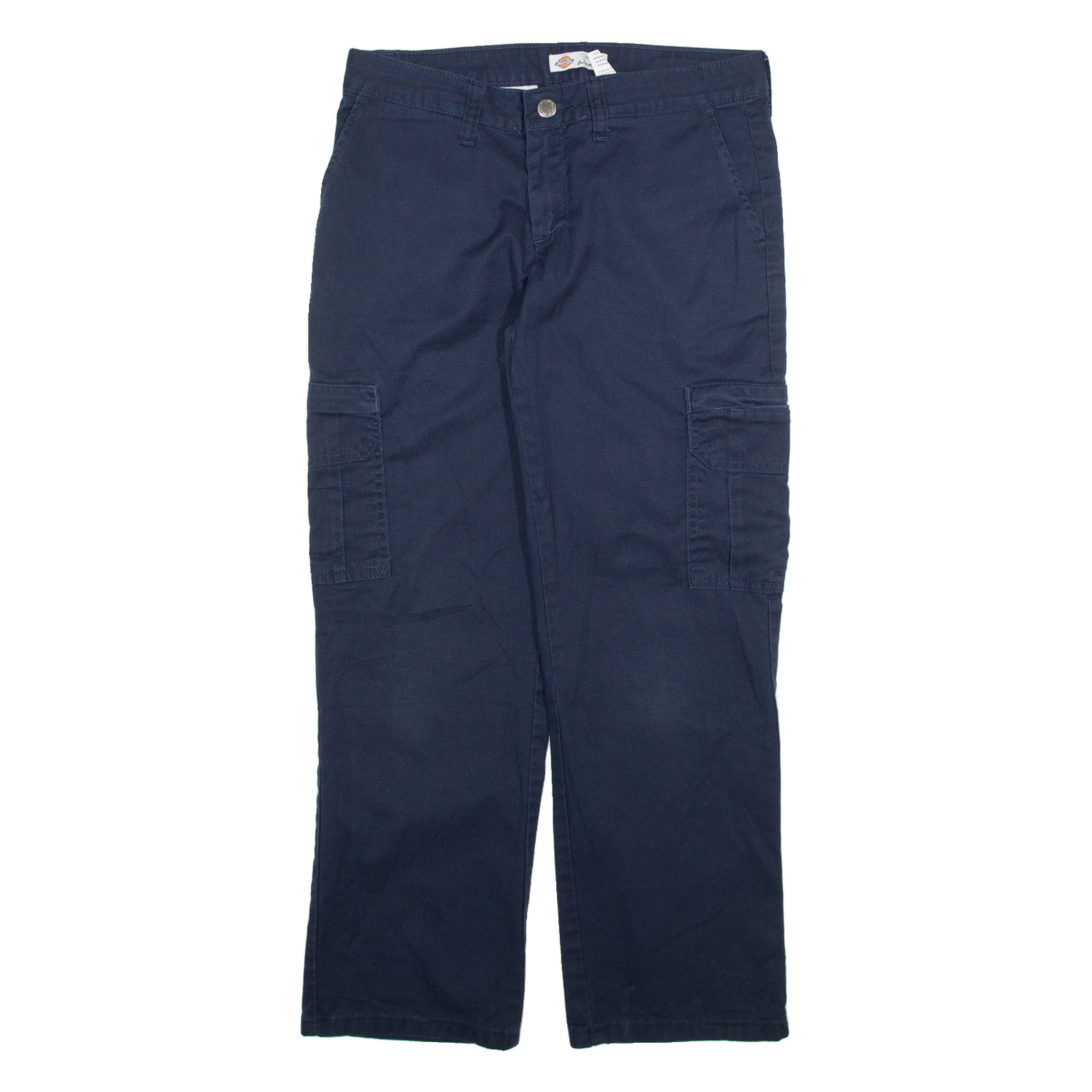 DICKIES Womens Trousers Blue Regular Straight W30 L27 Refurbished - N/A refurbished available on Cerqular