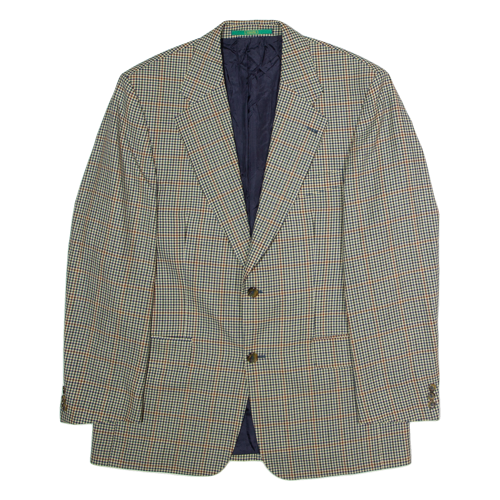 CANDA Mens Blazer Jacket Beige Wool Houndstooth L Refurbished - N/A refurbished available on Cerqular