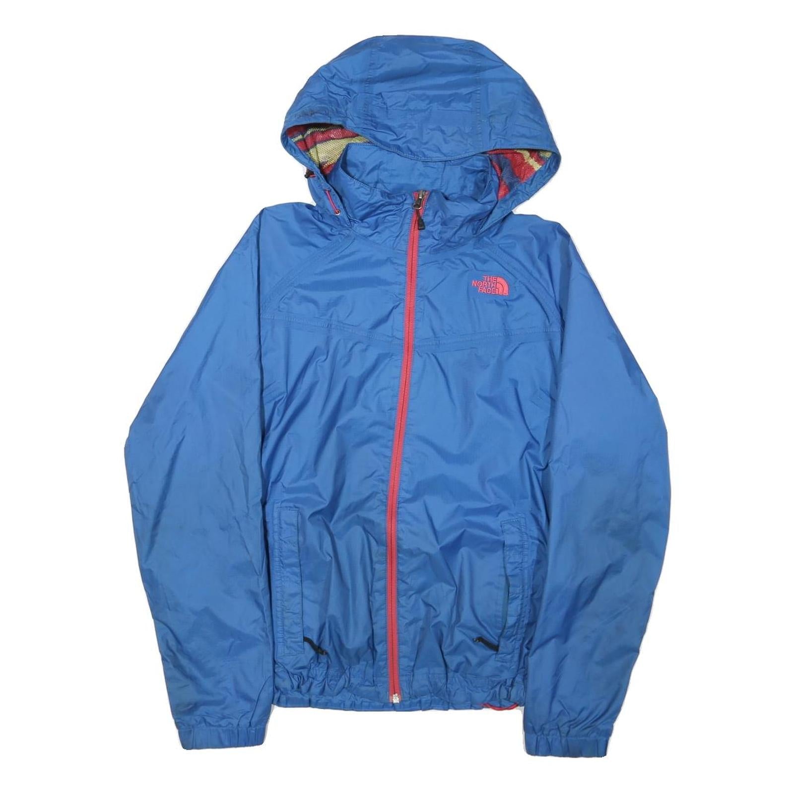 THE NORTH FACE Womens Blue Nylon Jacket M Lightweight Outdoor Zip Hooded Refurbished - N/A refurbished available on Cerqular