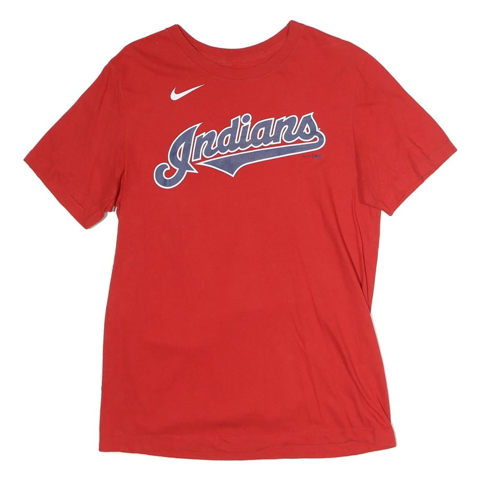 NIKE Mens Red Indians Graphic T-Shirt S Short Sleeve Crew Neck Sportswear Refurbished - N/A refurbished available on Cerqular