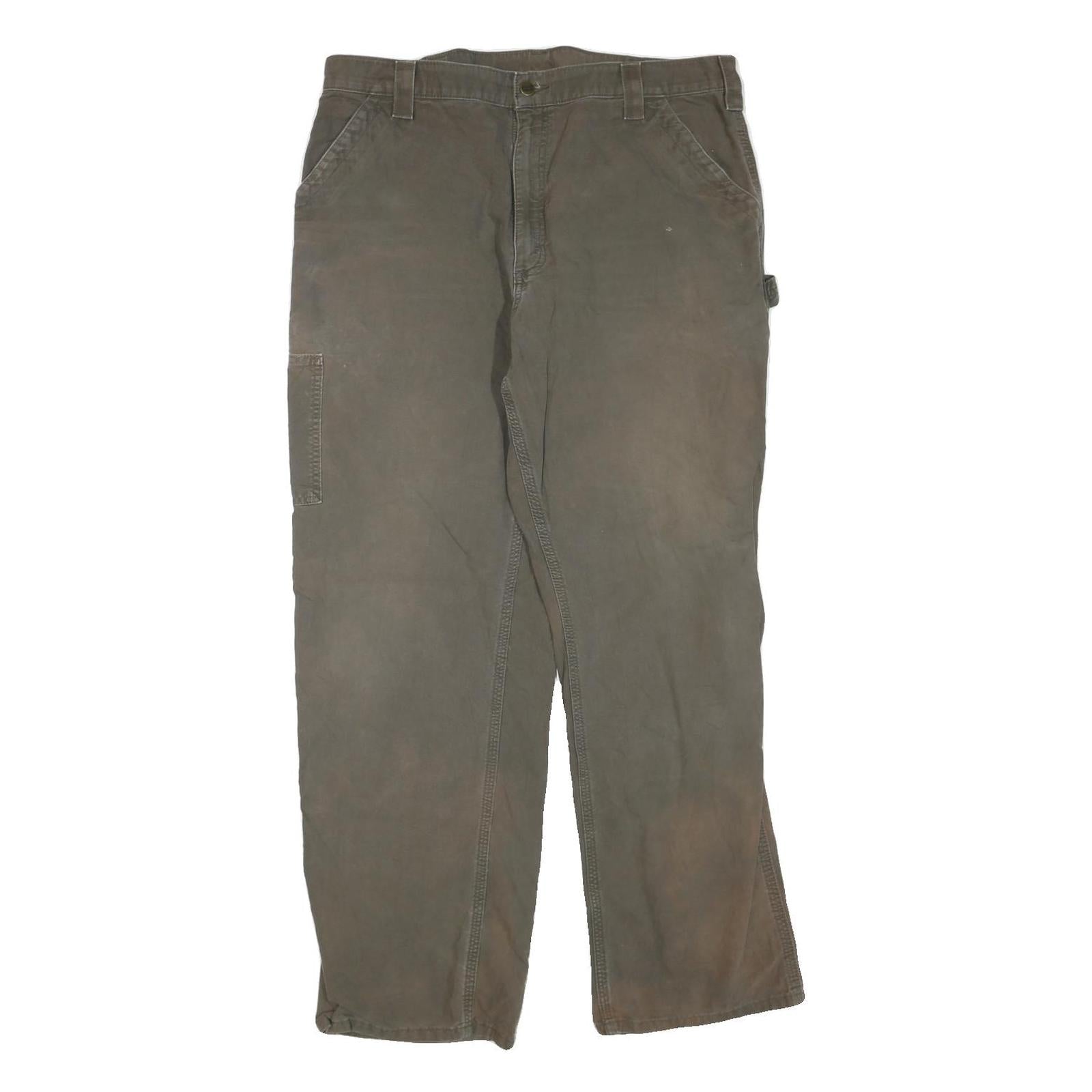 Buy CARHARTT Mens Cotton Blend Brown Regular Fit Straight Leg Trousers W38 L32 Refurbished - $49.39 CARHARTT Mens Cotton Blend Brown Regular Fit Straight Leg Trousers W38 L32 Refurbished - N/A refurbished available on Cerqular