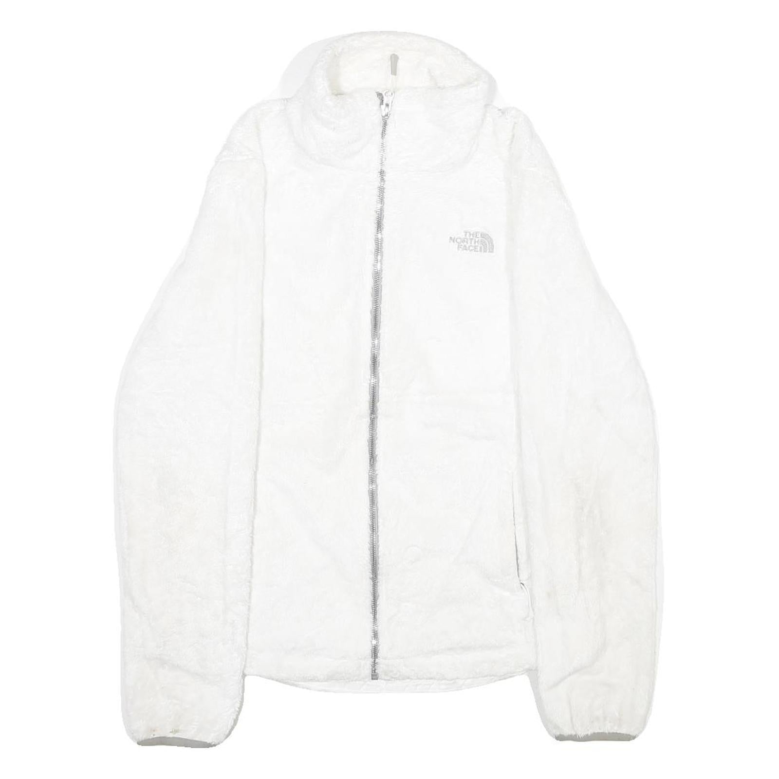 THE NORTH FACE Womens White Fleece Jacket S Polyester Zip Up Casual Warm Layer Refurbished - N/A refurbished available on Cerqular