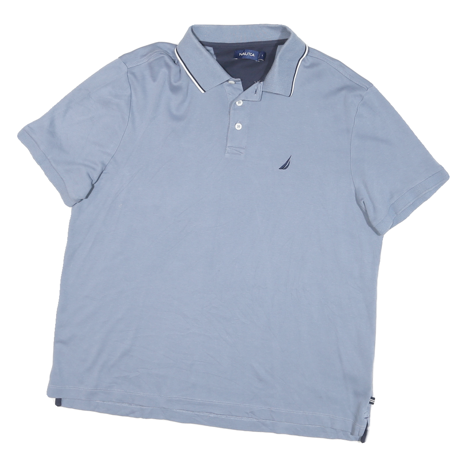 Buy NAUTICA Mens Blue Short Sleeve Polo Shirt L Cotton Blend Classic Fit Casual Refurbished - $25.99 NAUTICA Mens Blue Short Sleeve Polo Shirt L Cotton Blend Classic Fit Casual Refurbished - N/A refurbished available on Cerqular