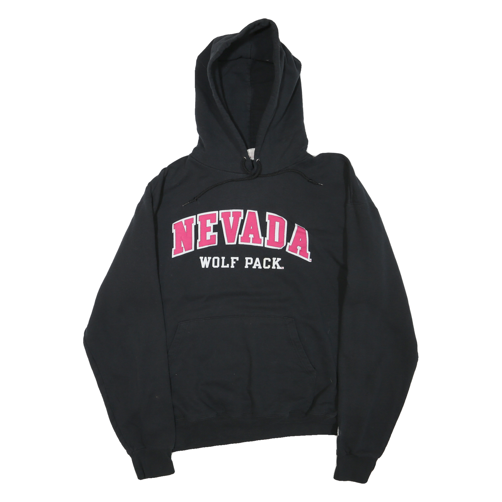 CHAMPION Mens Black Nevada Wolf Pack Hoodie L Cotton Blend Pullover Sweatshirt Refurbished - N/A refurbished available on Cerqular