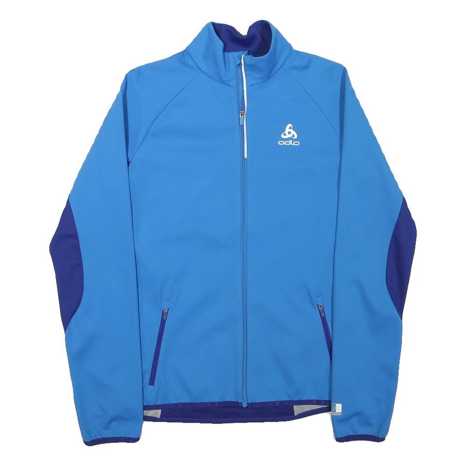 ODLO Womens Blue & Navy Zip Jacket XS Polyester Blend Athletic Activewear Refurbished - N/A refurbished available on Cerqular