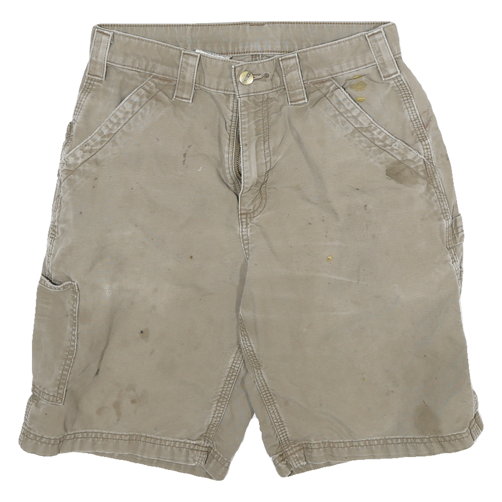 CARHARTT Mens Shorts Beige Casual M W28 Workwear Durable Cotton Blend Refurbished - N/A refurbished available on Cerqular