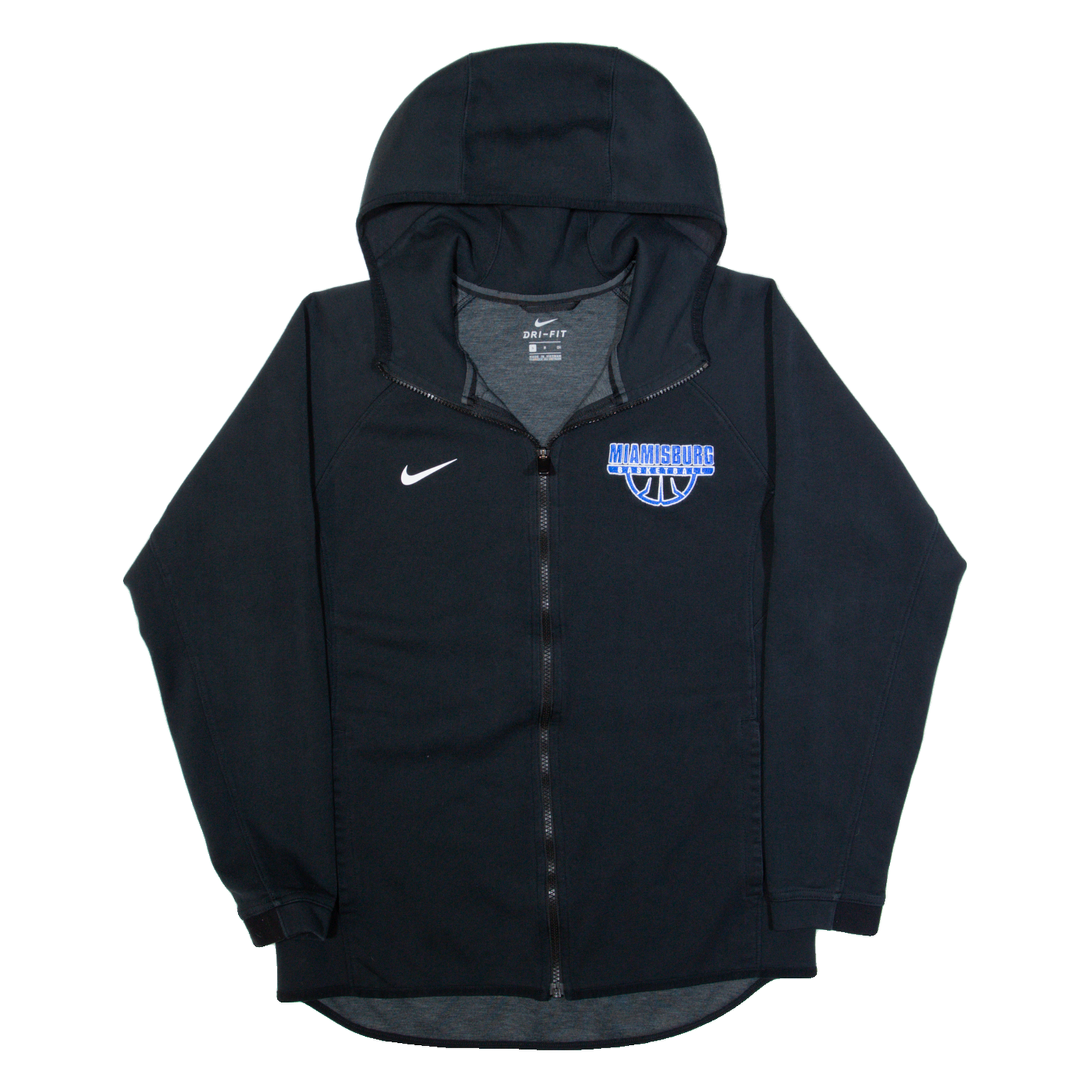 Buy NIKE Miamisburgh Basketball Mens Black Hoodie Full Zip USA S Refurbished - $36.39 NIKE Miamisburgh Basketball Mens Black Hoodie Full Zip USA S Refurbished - N/A refurbished available on Cerqular