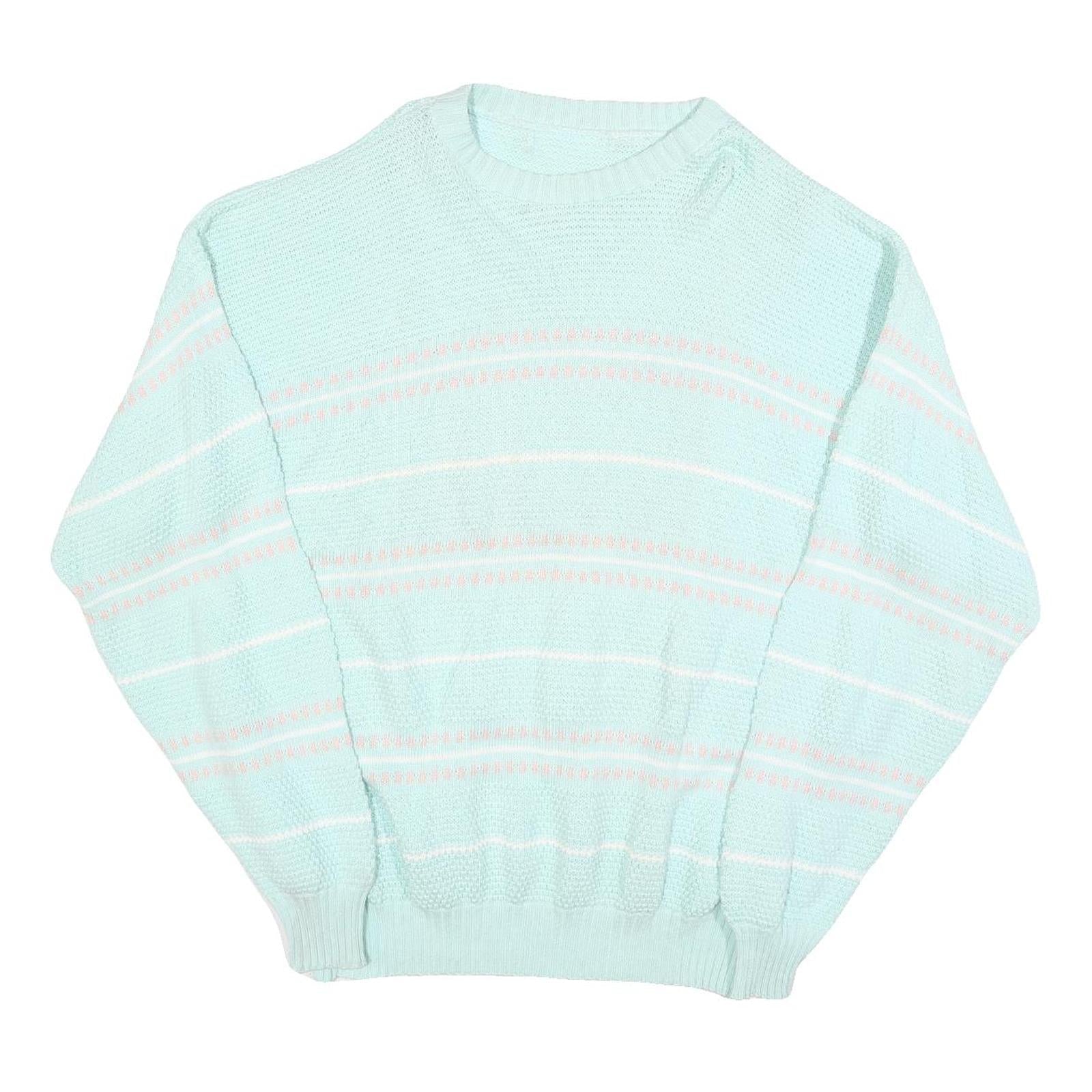 Buy Womens Blue & Pink Patterned Jumbo Knit Crew Neck L Jumper Pullover Refurbished - $28.59 Womens Blue & Pink Patterned Jumbo Knit Crew Neck L Jumper Pullover Refurbished - N/A refurbished available on Cerqular