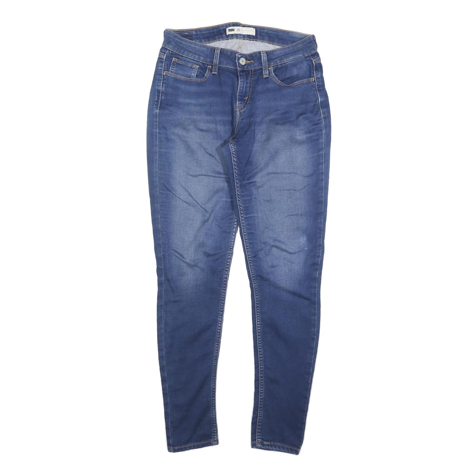 LEVI'S Womens Slim Blue Denim Light W28 L30 Skinny Zip Jeans Refurbished - N/A refurbished available on Cerqular