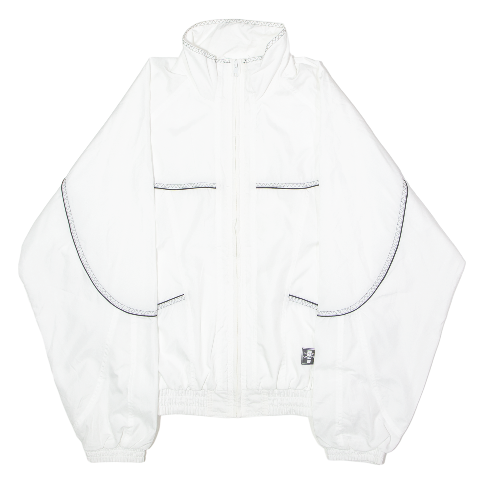 WHITE SPORTS Mens Track Jacket White 90s S Refurbished - N/A refurbished available on Cerqular