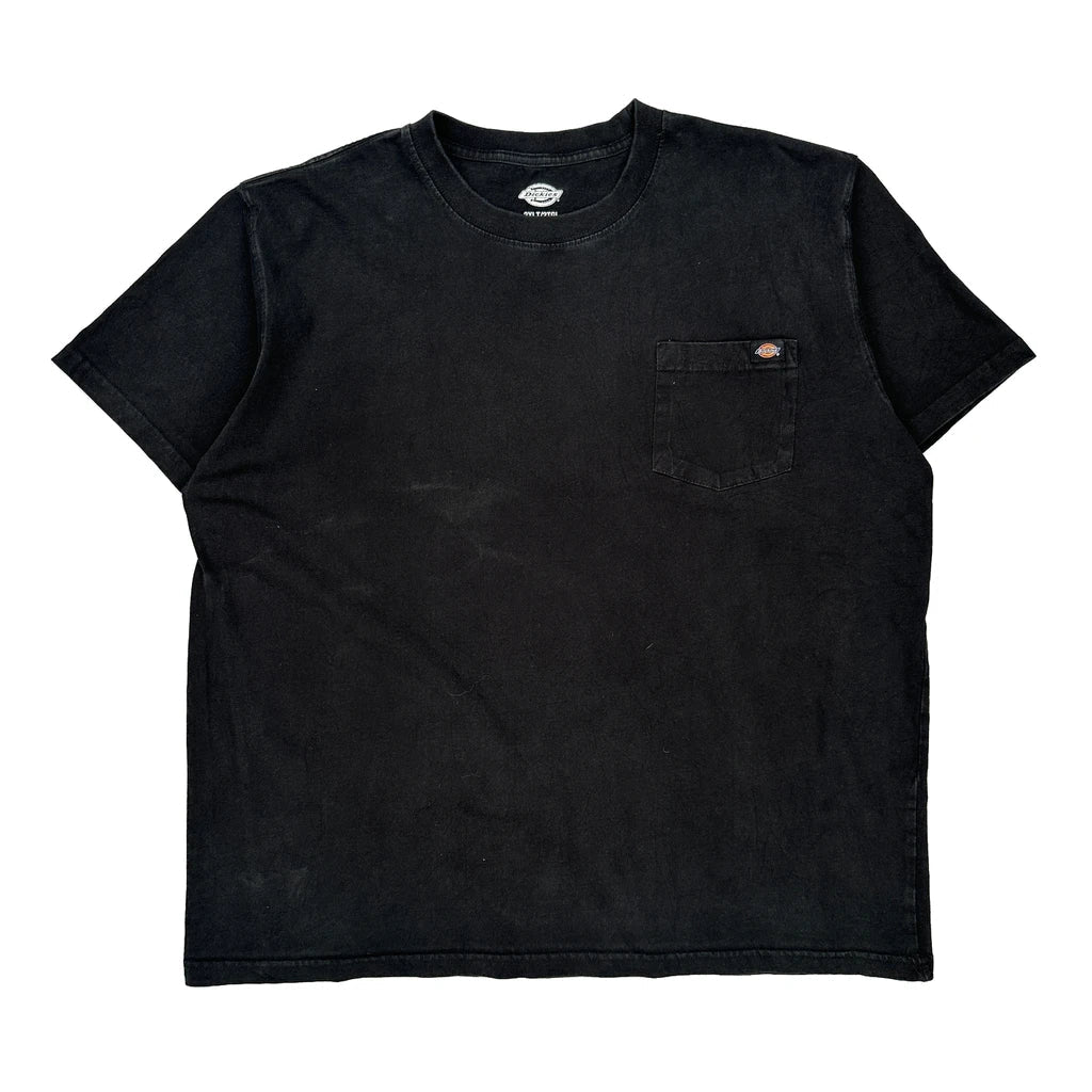Dickies Tall T-Shirt - 2XL Black Cotton Refurbished - Thrifted (note: this is a term often used to describe second- refurbished available on Cerqular