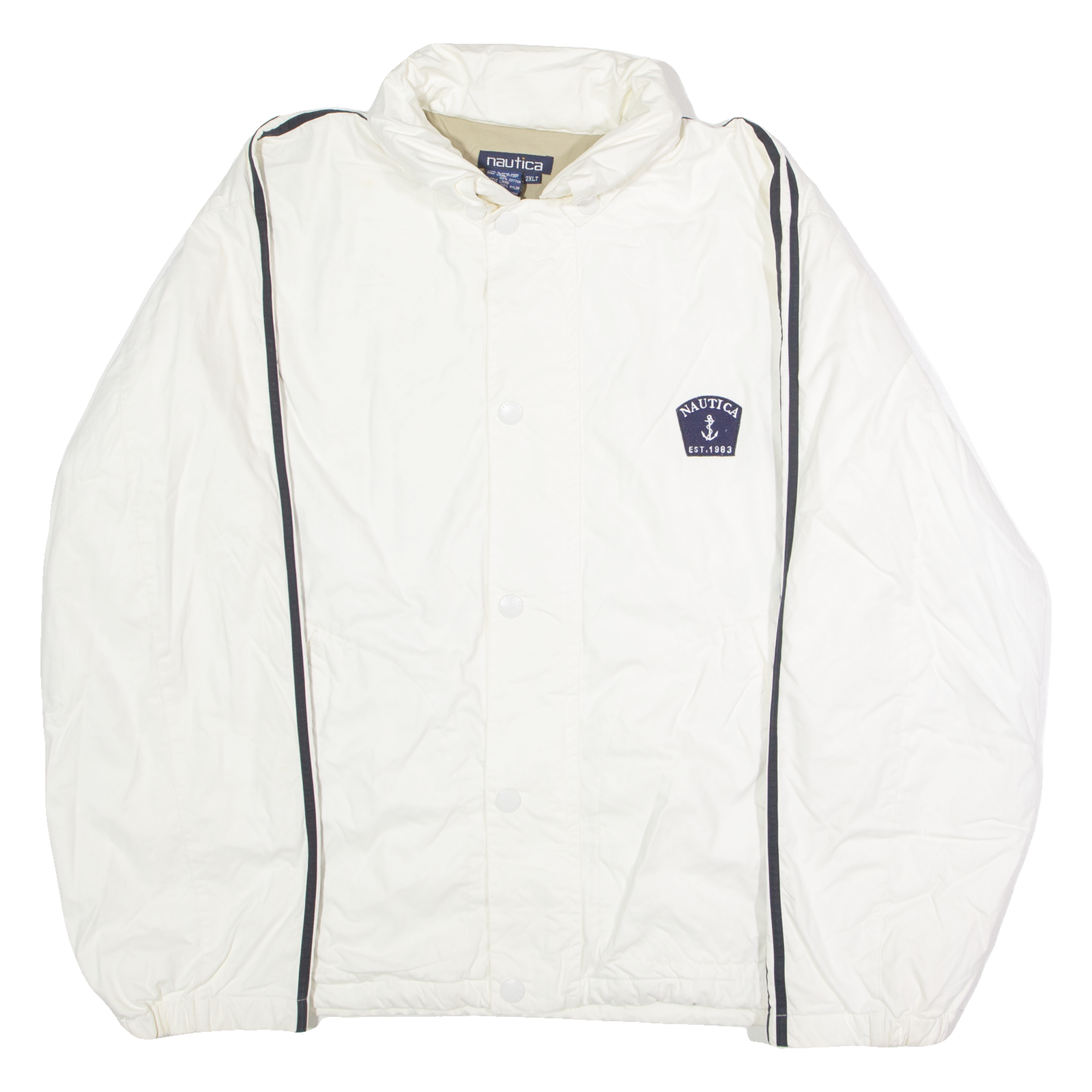 NAUTICA Mens Coat White Hooded 2XL Refurbished - N/A refurbished available on Cerqular