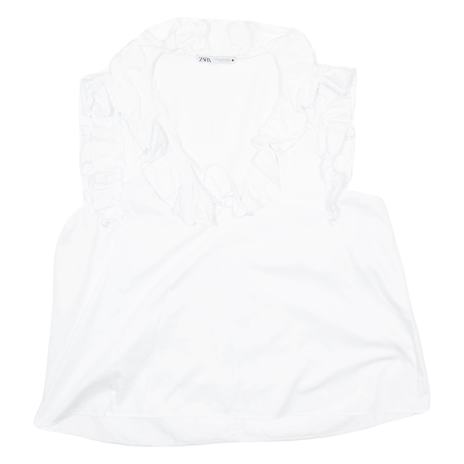 ZARA Womens Vest White Sleeveless 2XL Refurbished - N/A refurbished available on Cerqular