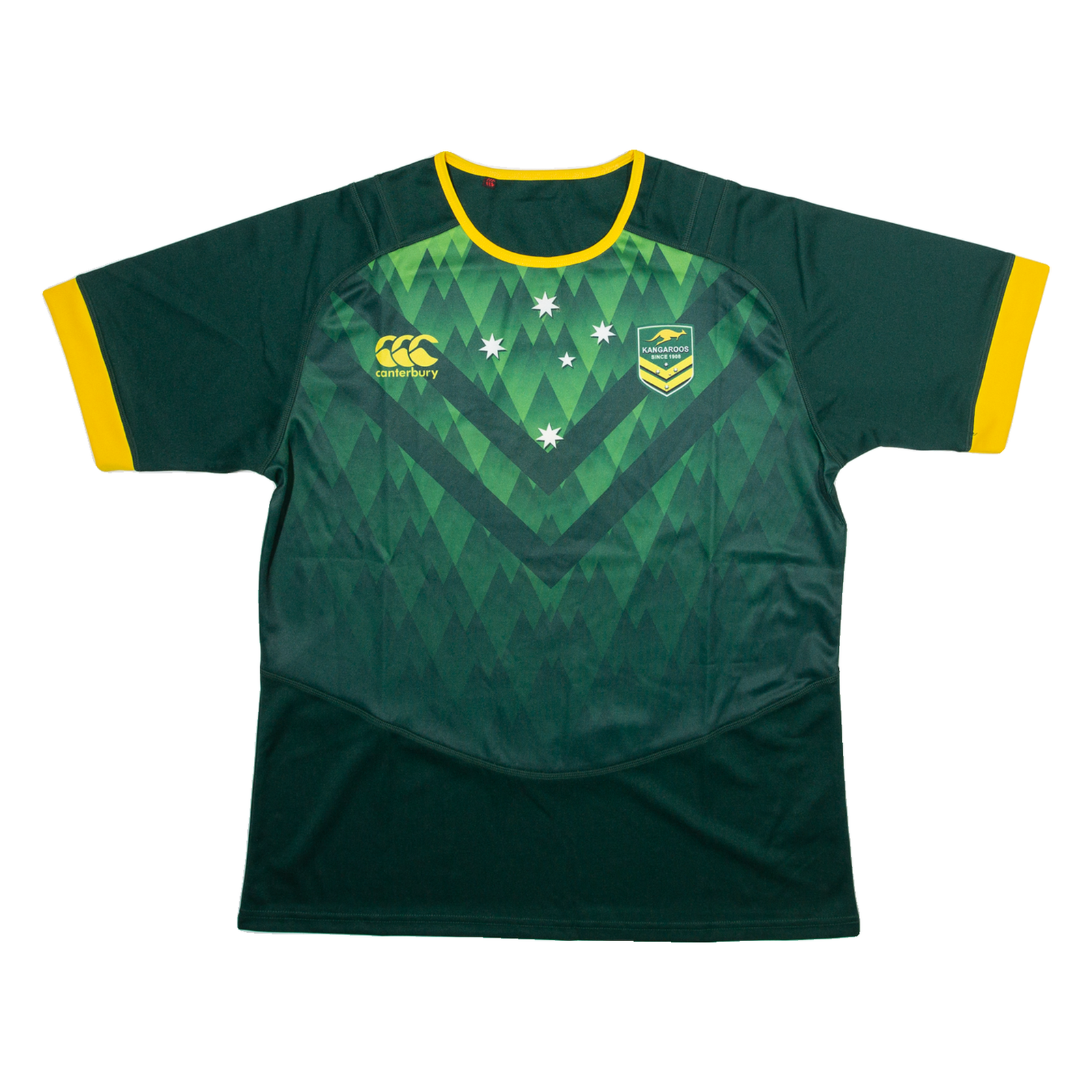 Kangaroos Mens T-Shirt Green L Refurbished - N/A refurbished available on Cerqular