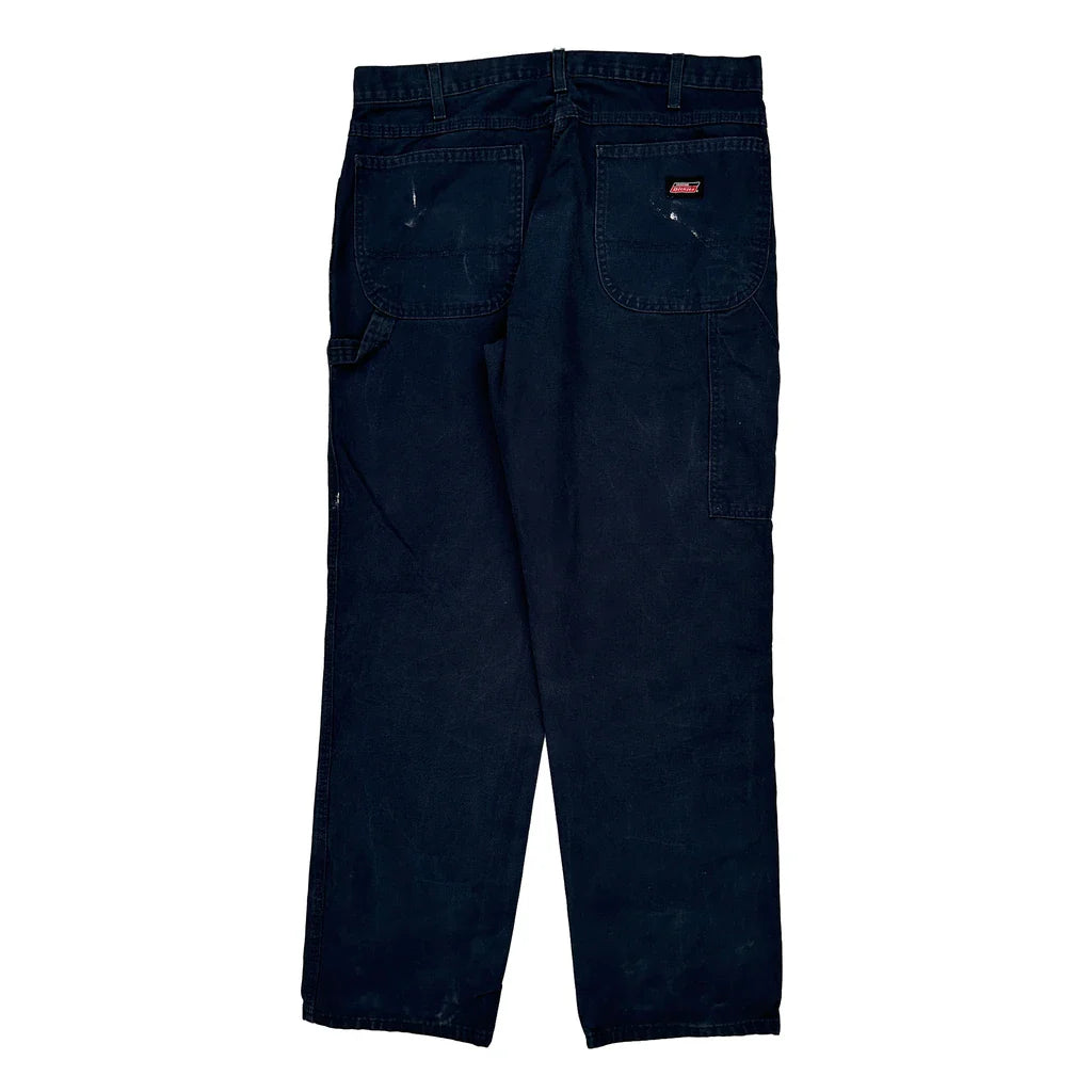 Dickies Carpenter Trousers - 36W 34L Navy Cotton Refurbished - Thrifted (note: this is a term often used to describe second- refurbished available on Cerqular