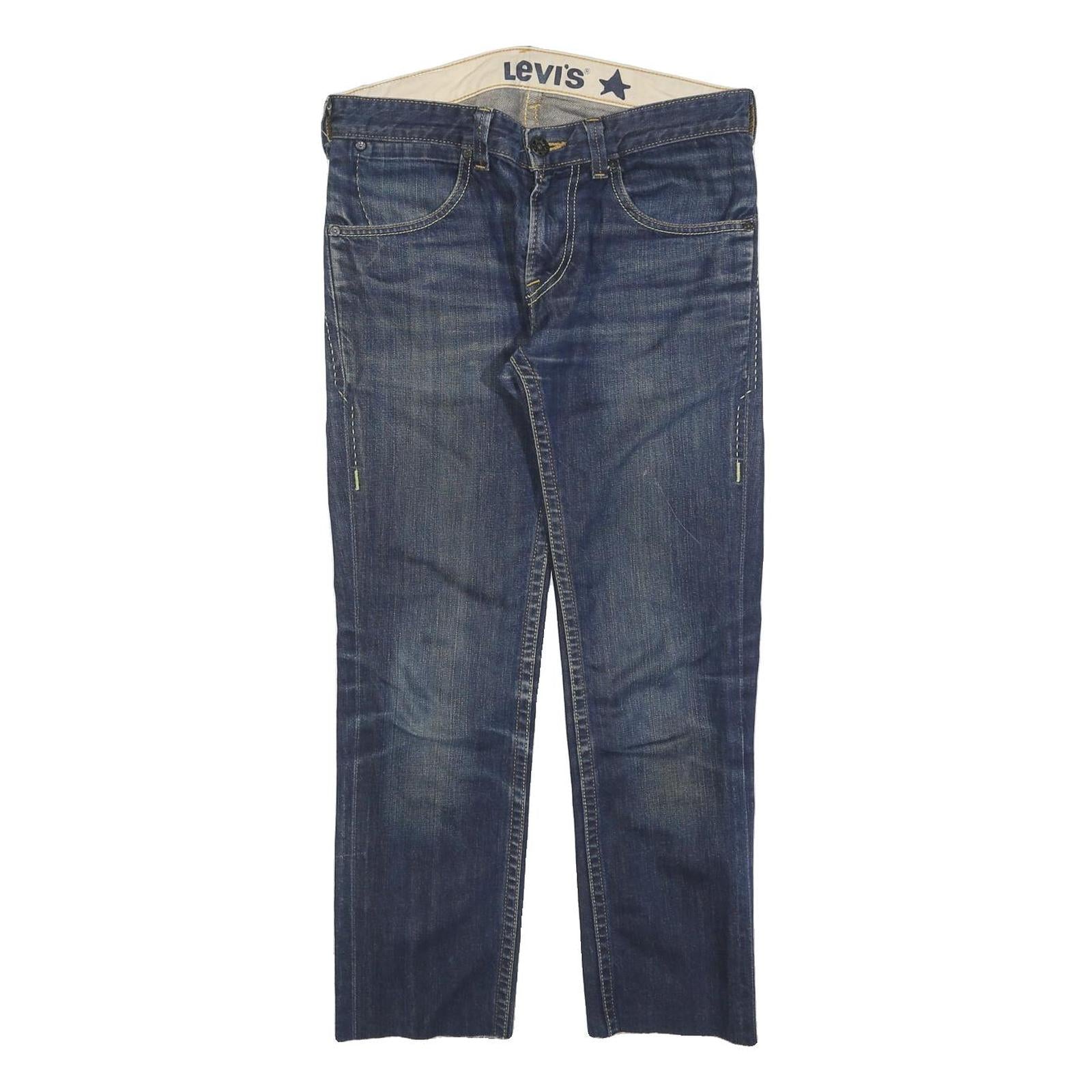 LEVI'S Mens Jeans Blue Regular Straight Denim Medium W32 L26 Classic Cotton Refurbished - N/A refurbished available on Cerqular