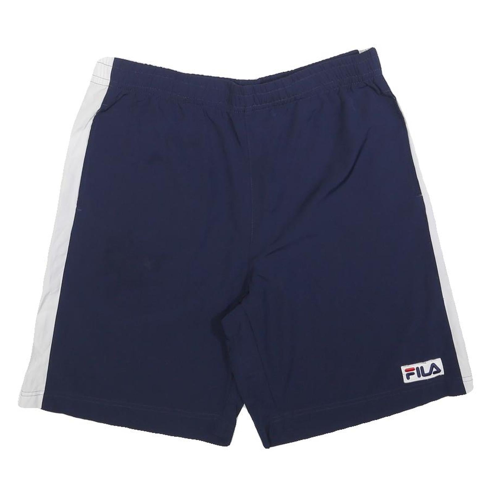 Buy FILA Mens Shorts Blue & White Casual Polyester L W32 Elastic Waistband Refurbished - $22.09 FILA Mens Shorts Blue & White Casual Polyester L W32 Elastic Waistband Refurbished - N/A refurbished available on Cerqular