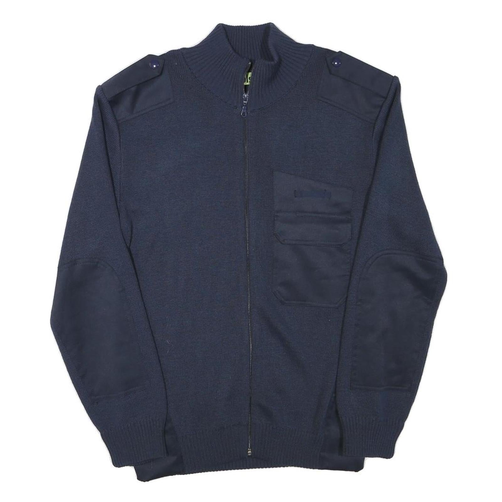 Buy BLS Mens Navy Blue Plain Full Zip Wool Blend Jumper XS Military Style Pockets Refurbished - $23.39 BLS Mens Navy Blue Plain Full Zip Wool Blend Jumper XS Military Style Pockets Refurbished - N/A refurbished available on Cerqular