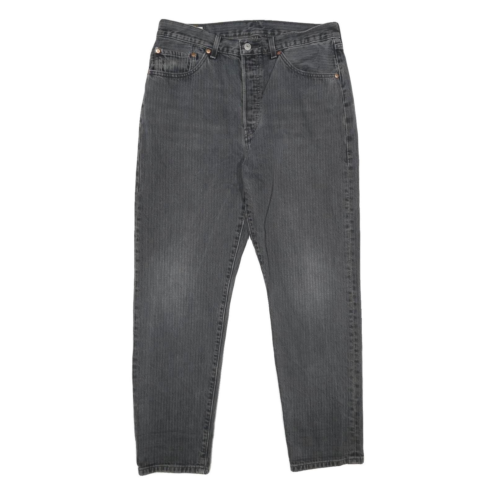 LEVI'S 501 '81 Mens Jeans Black Classic Straight Denim Medium W31 L29 Button Refurbished - N/A refurbished available on Cerqular