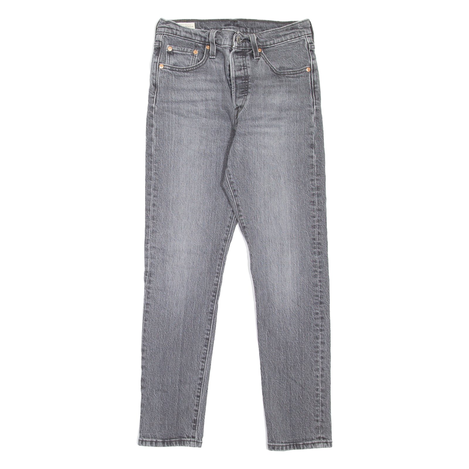LEVI'S 501S Jeans BIG E Womens Grey Skinny Straight Stone Wash W25 L28 Refurbished - N/A refurbished available on Cerqular