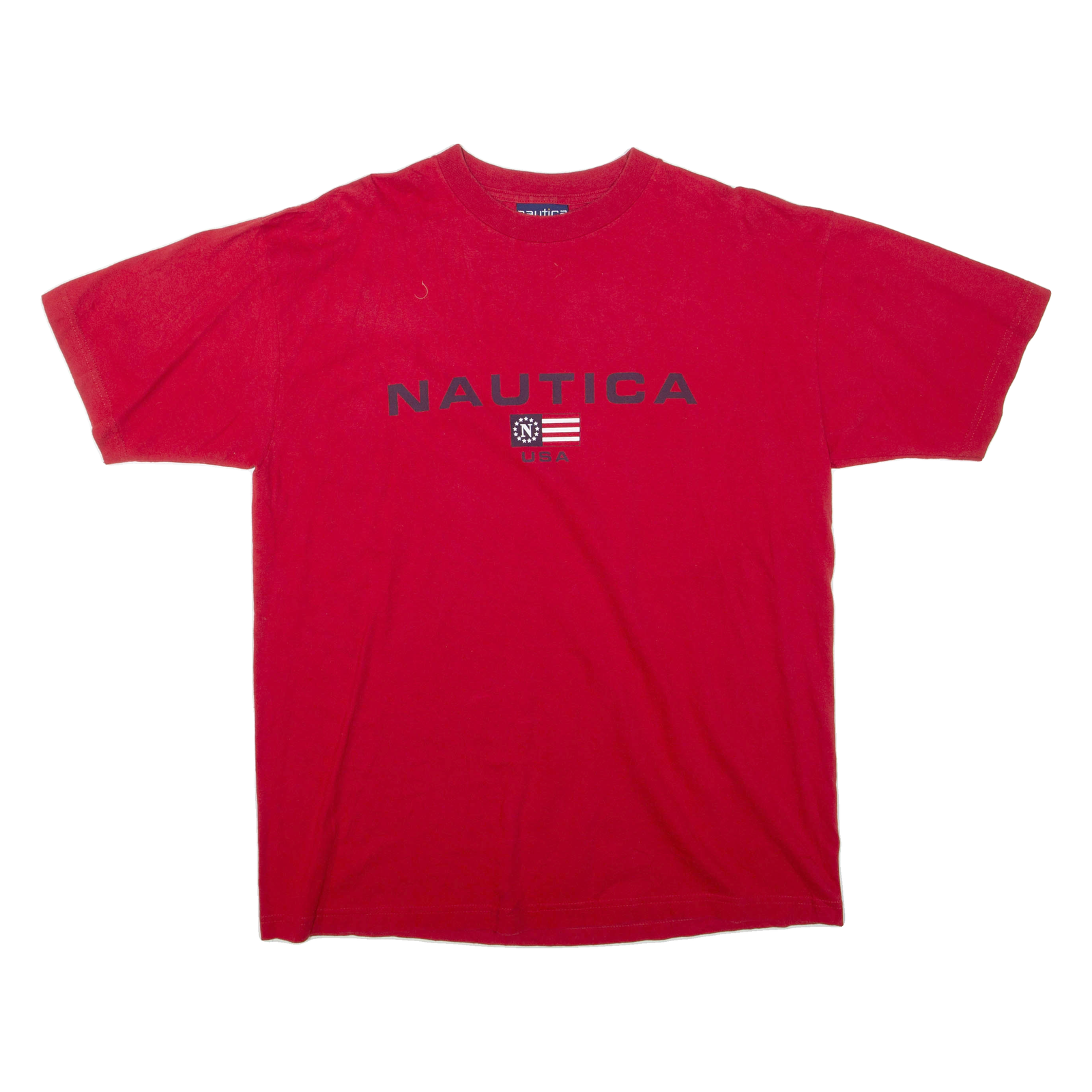 NAUTICA Mens T-Shirt Red L Refurbished - N/A refurbished available on Cerqular