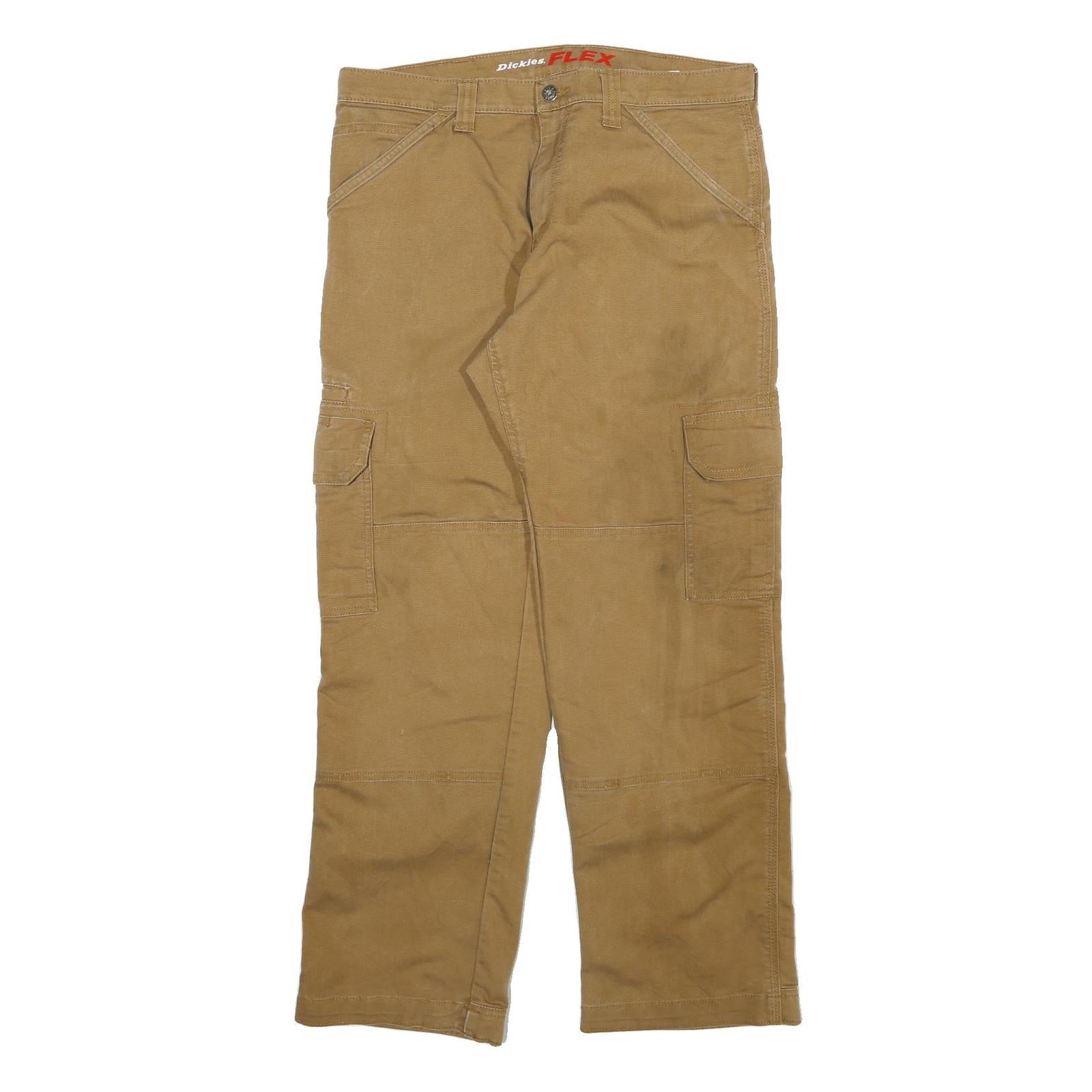 CARHARTT Mens Jeans Beige Regular Straight Denim W34 L32 Workwear Utility Zip Refurbished - N/A refurbished available on Cerqular