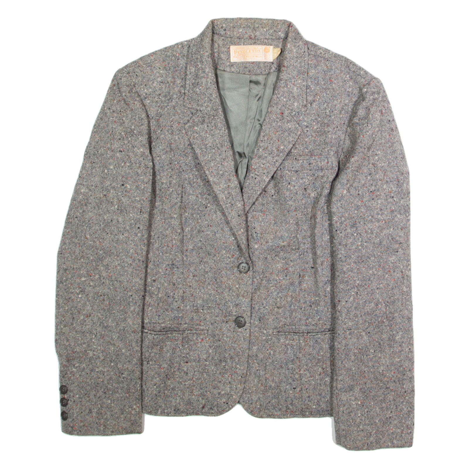 PENDLETON Womens Blazer Jacket Grey Wool L Refurbished - N/A refurbished available on Cerqular