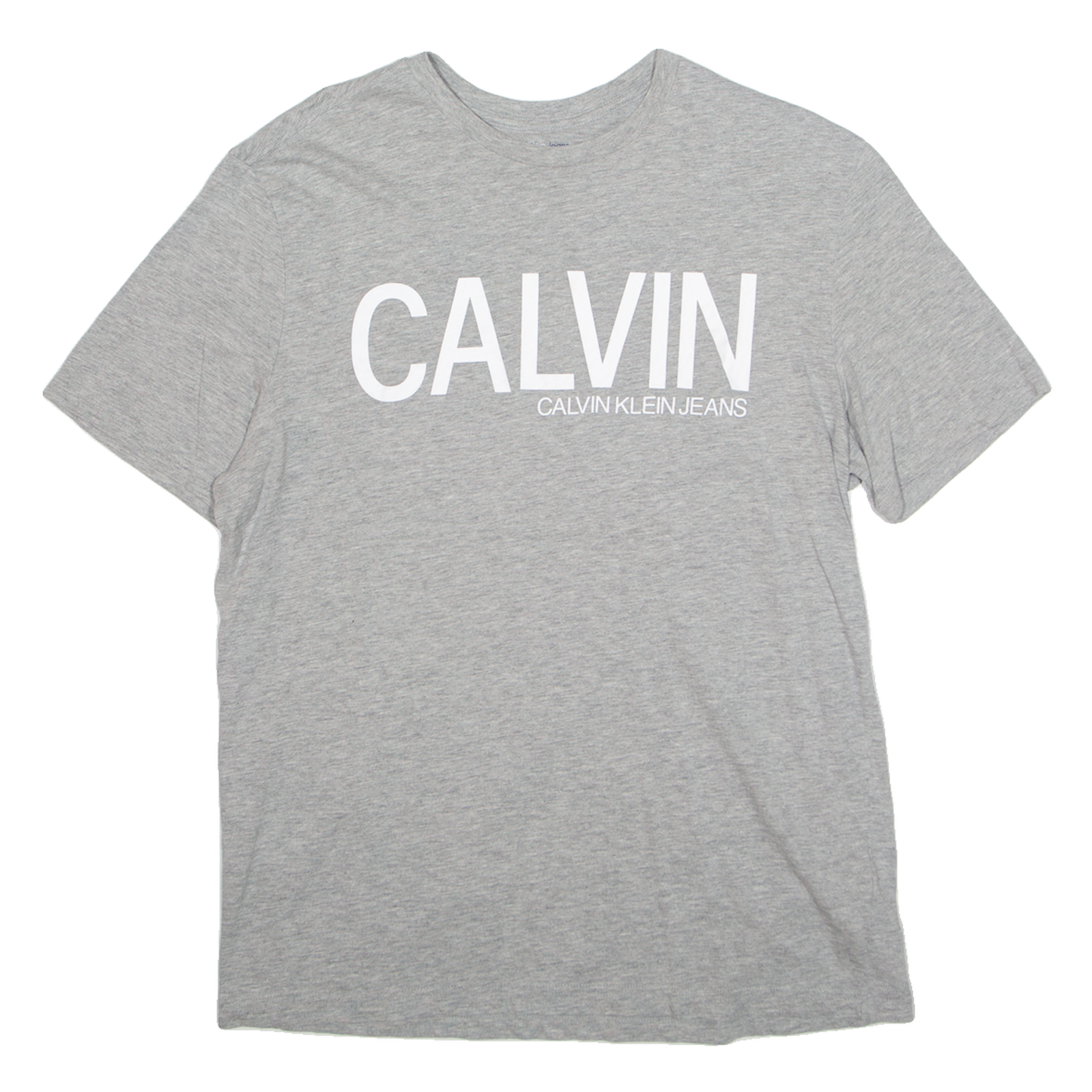 CALVIN KLEIN JEANS Mens T-Shirt Grey M Refurbished - N/A refurbished available on Cerqular