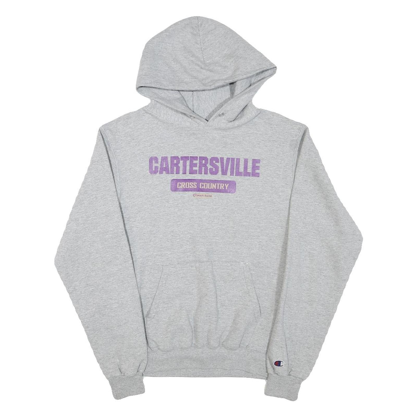 CHAMPION Mens Grey Cartersville Cross Country Pullover Hoodie S Refurbished - N/A refurbished available on Cerqular