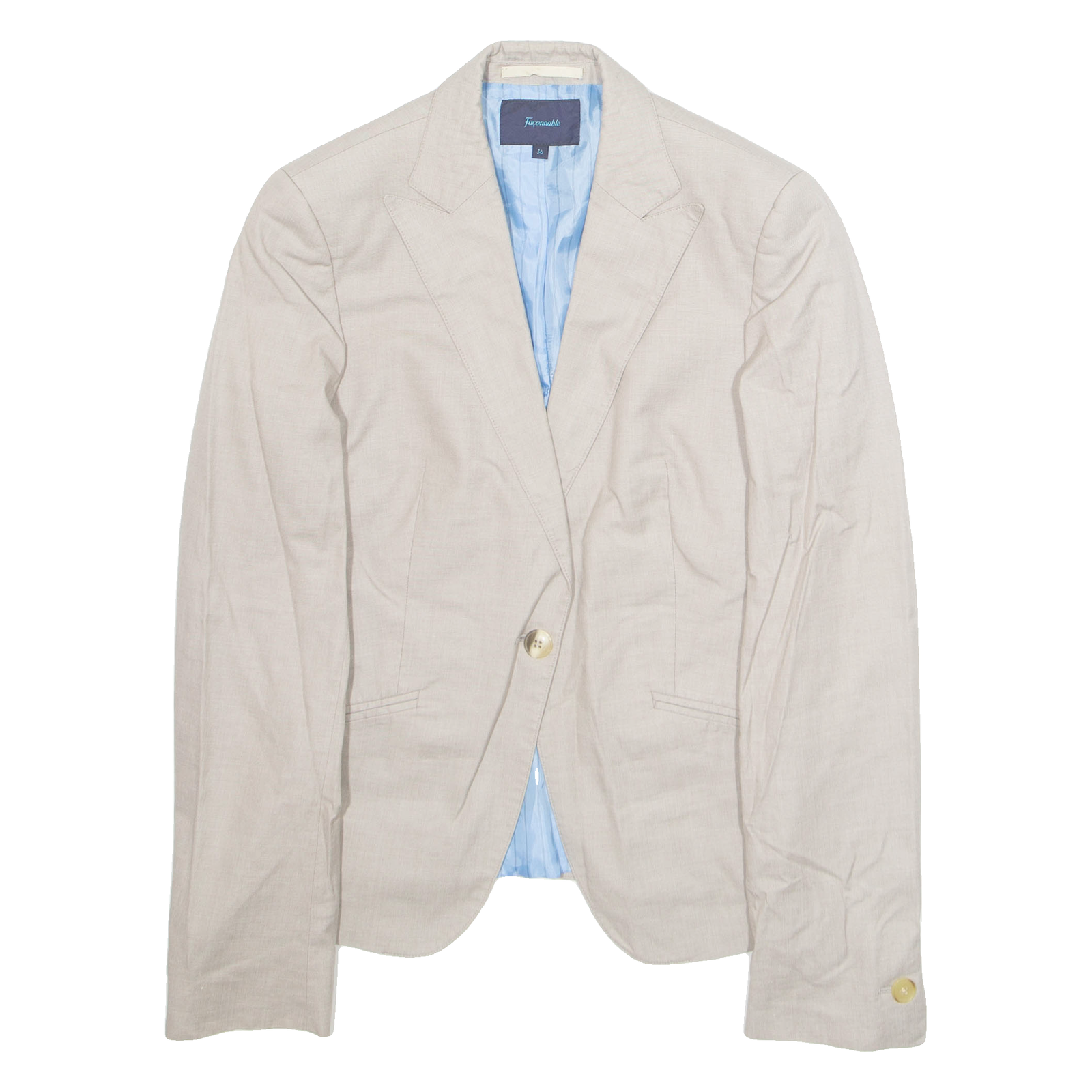 FACONNABLE Womens Blazer Jacket Beige M Refurbished - N/A refurbished available on Cerqular
