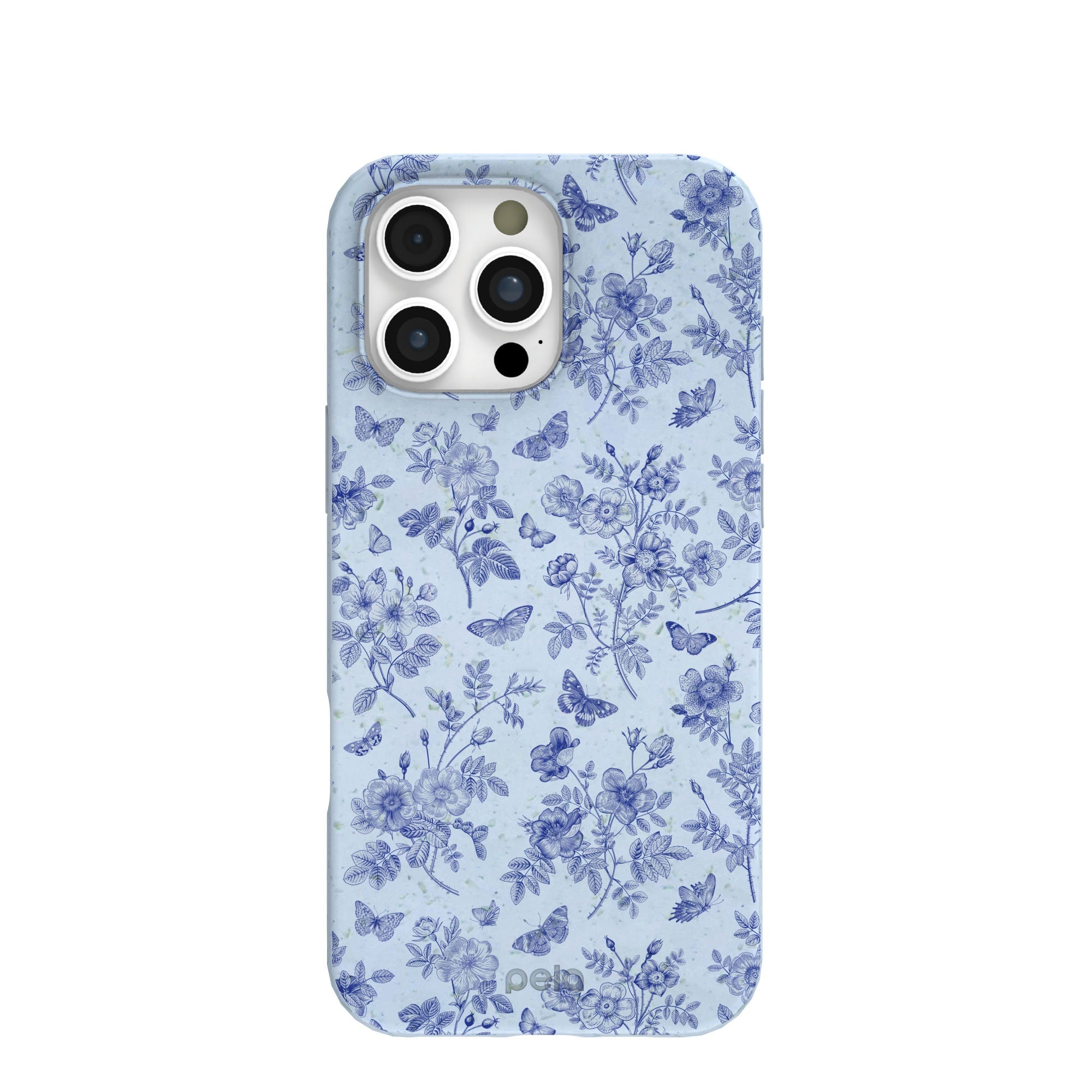 Powder Blue Porcelain iPhone 16 Pro Max Case Refurbished - Pela Case refurbished available on Cerqular