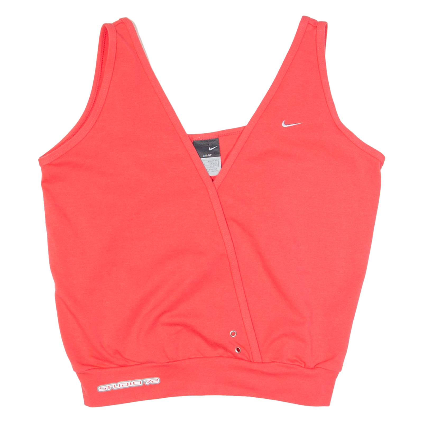 NIKE Studio 72 Womens Sports Vest Pink V-Neck Sleeveless M Refurbished - N/A refurbished available on Cerqular