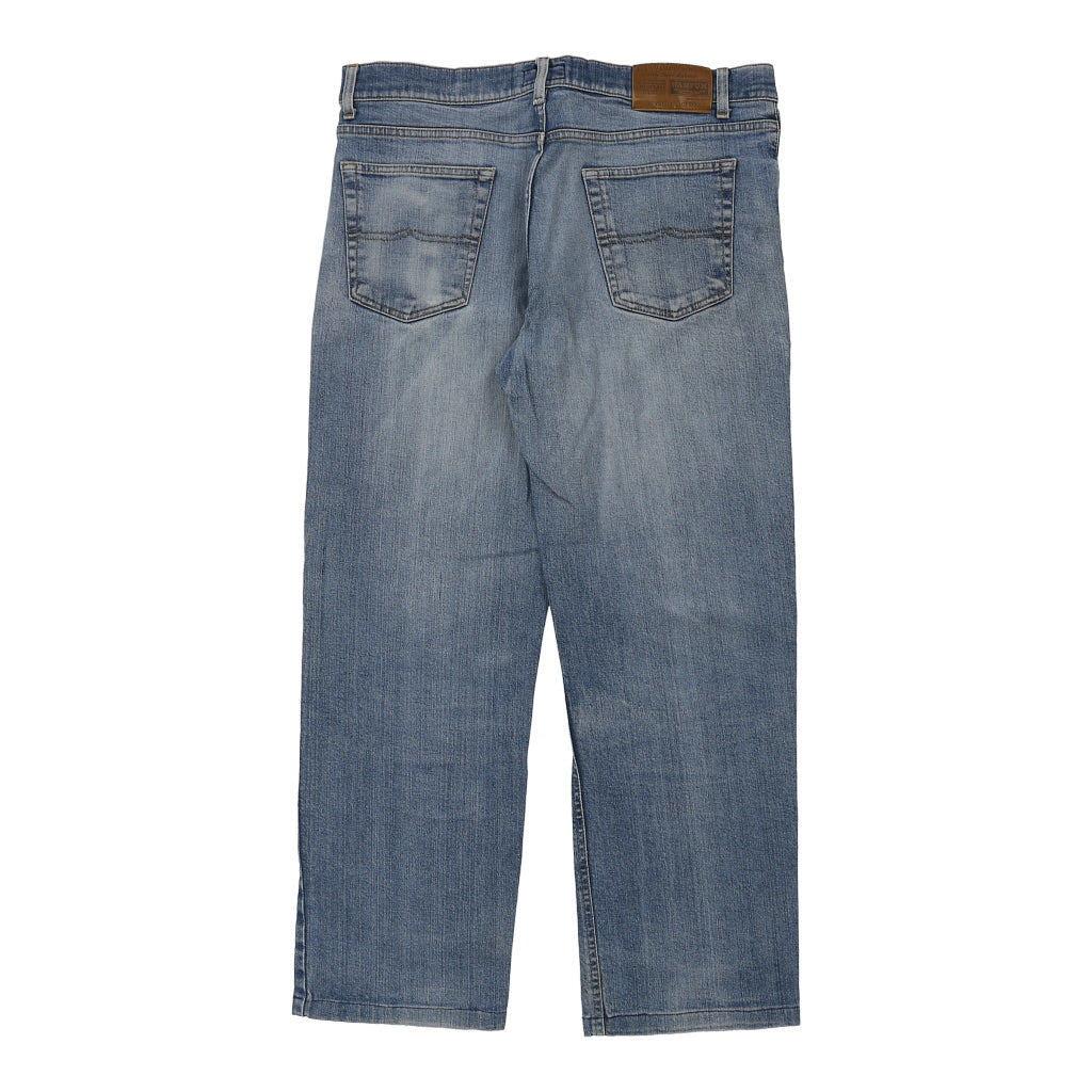 Buy Wampum Jeans - 36W 30L Blue Cotton Refurbished - $33.49 Wampum Jeans - 36W 30L Blue Cotton Refurbished - Thrifted (note: this is a term often used to describe second- refurbished available on Cerqular