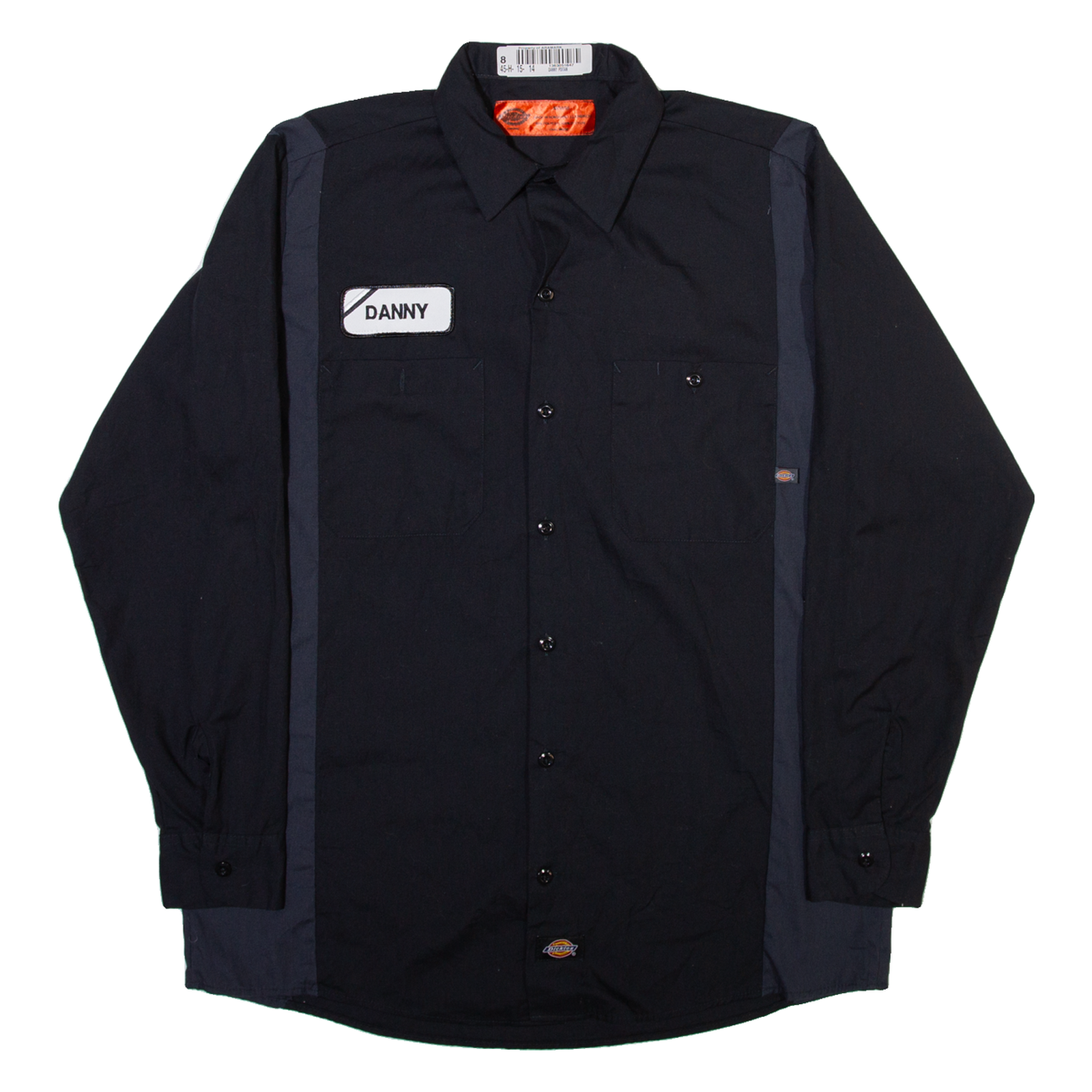 DICKIES Danny Mens Worker Shirt Blue Long Sleeve M Refurbished - N/A refurbished available on Cerqular