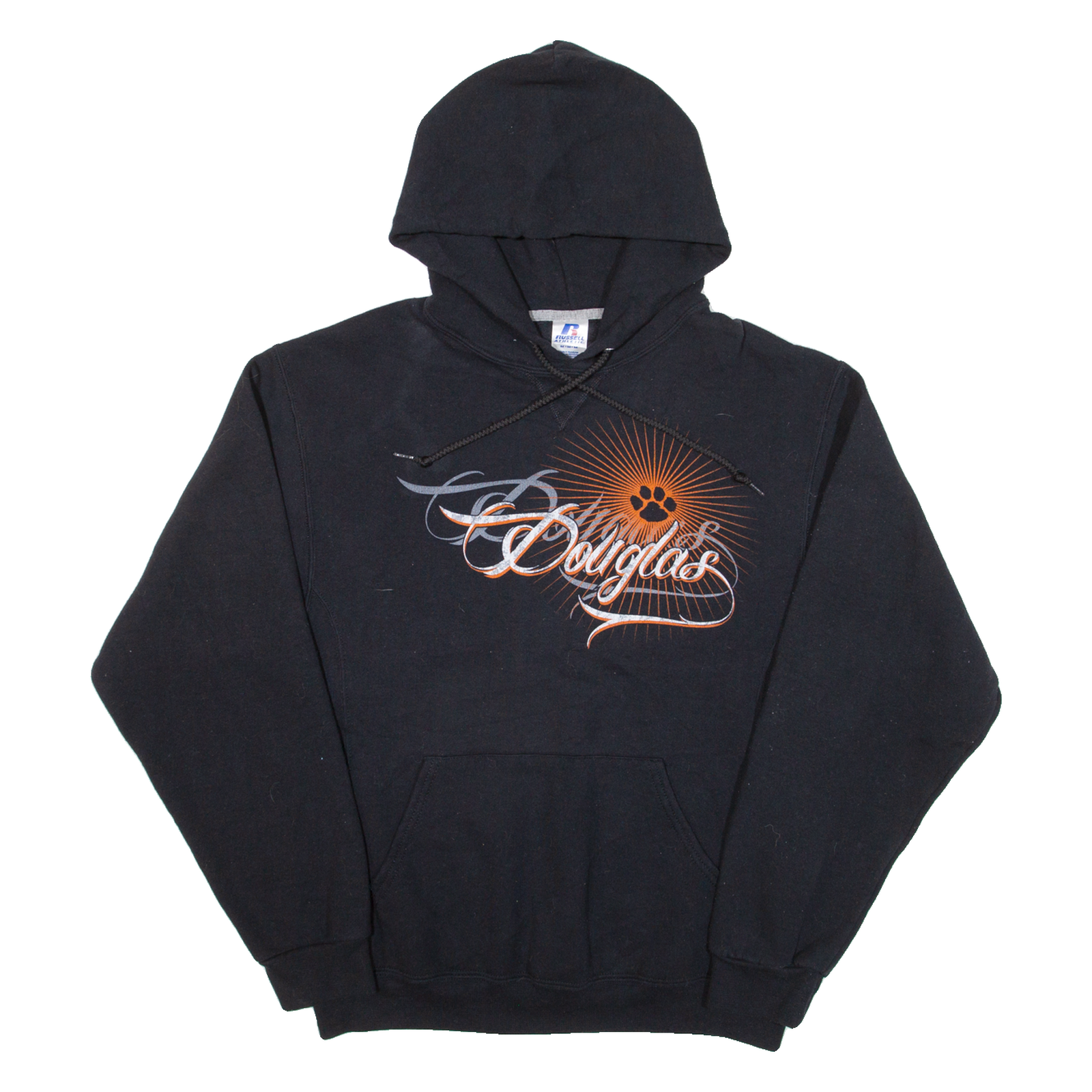 RUSSELL ATHLETIC Douglas Mens Black Hoodie USA M Refurbished - N/A refurbished available on Cerqular