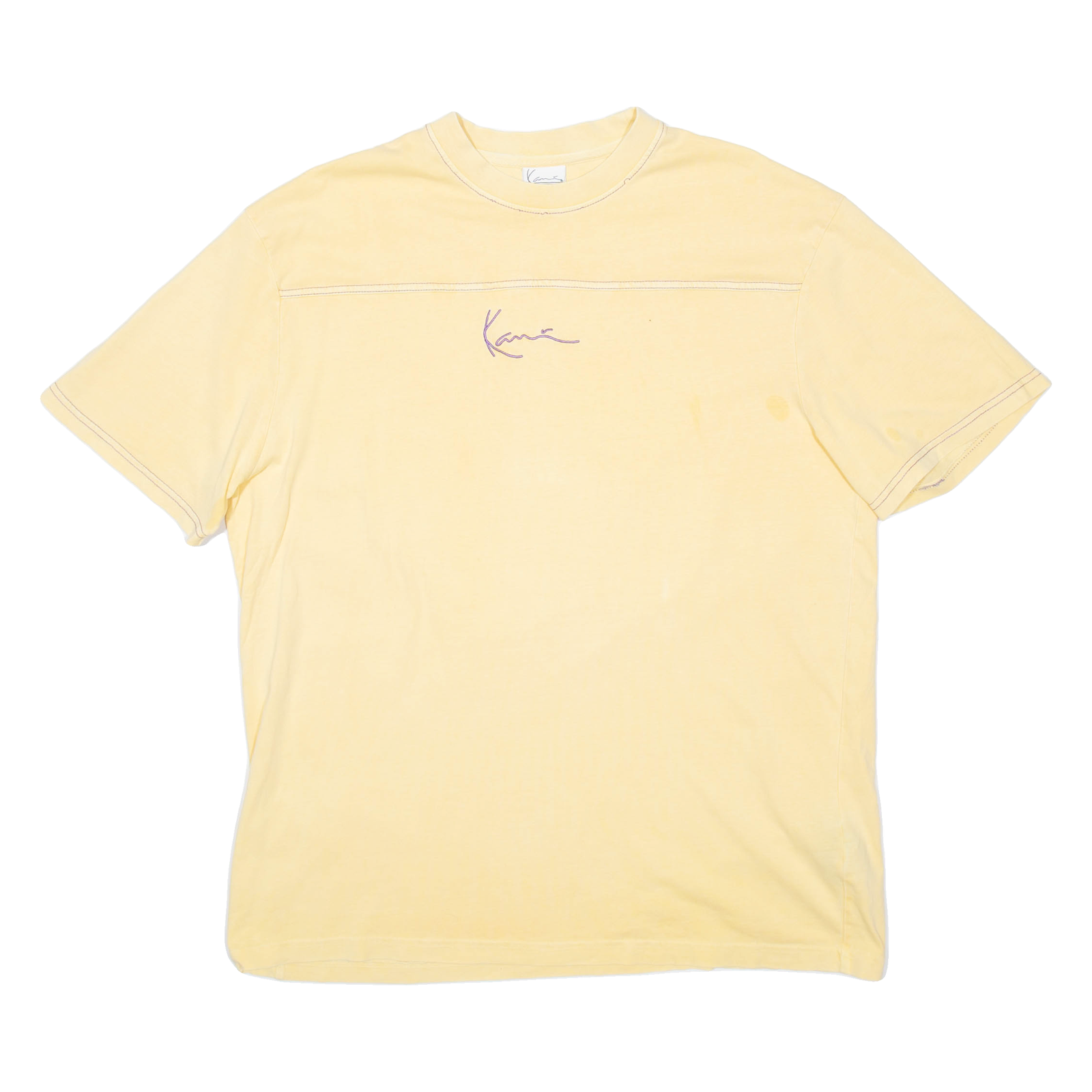 KARL KANI Mens T-Shirt Yellow M Refurbished - N/A refurbished available on Cerqular
