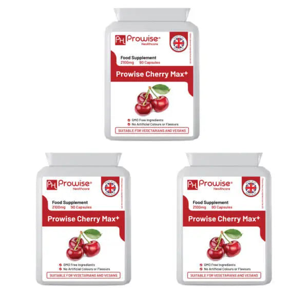 Buy Cherry Max+ 2100mg 90 Capsules Pack Of 3 | Suitable For Vegetarians & Vegans | Made In UK Refurbished - $50.44 Cherry Max+ 2100mg 90 Capsules Pack Of 3 | Suitable For Vegetarians & Vegans | Made In UK Refurbished - Prowise Healthcare refurbished available on Cerqular