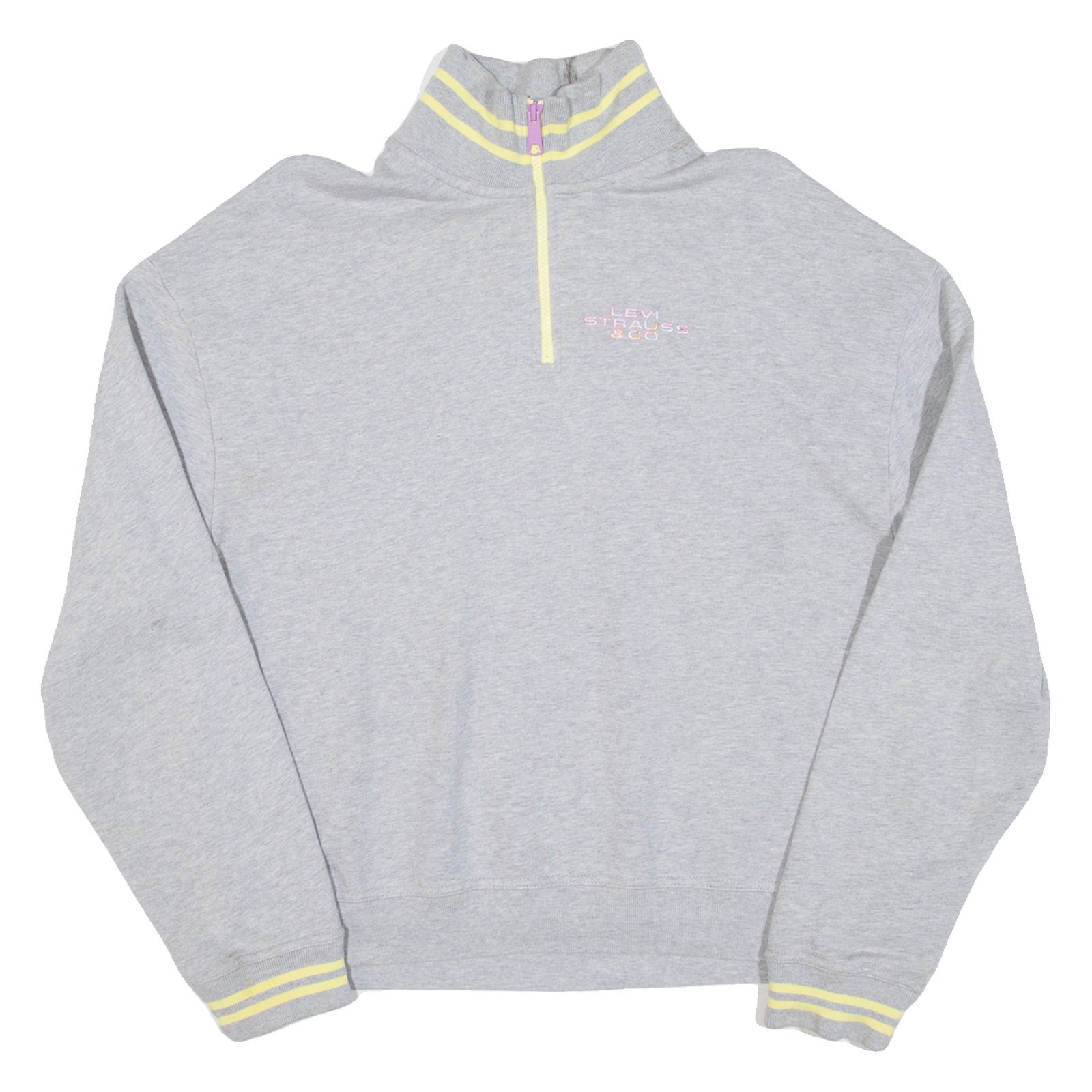Buy LEVI'S Womens Sweatshirt Grey 1/4 Zip S Refurbished - $29.89 LEVI'S Womens Sweatshirt Grey 1/4 Zip S Refurbished - N/A refurbished available on Cerqular