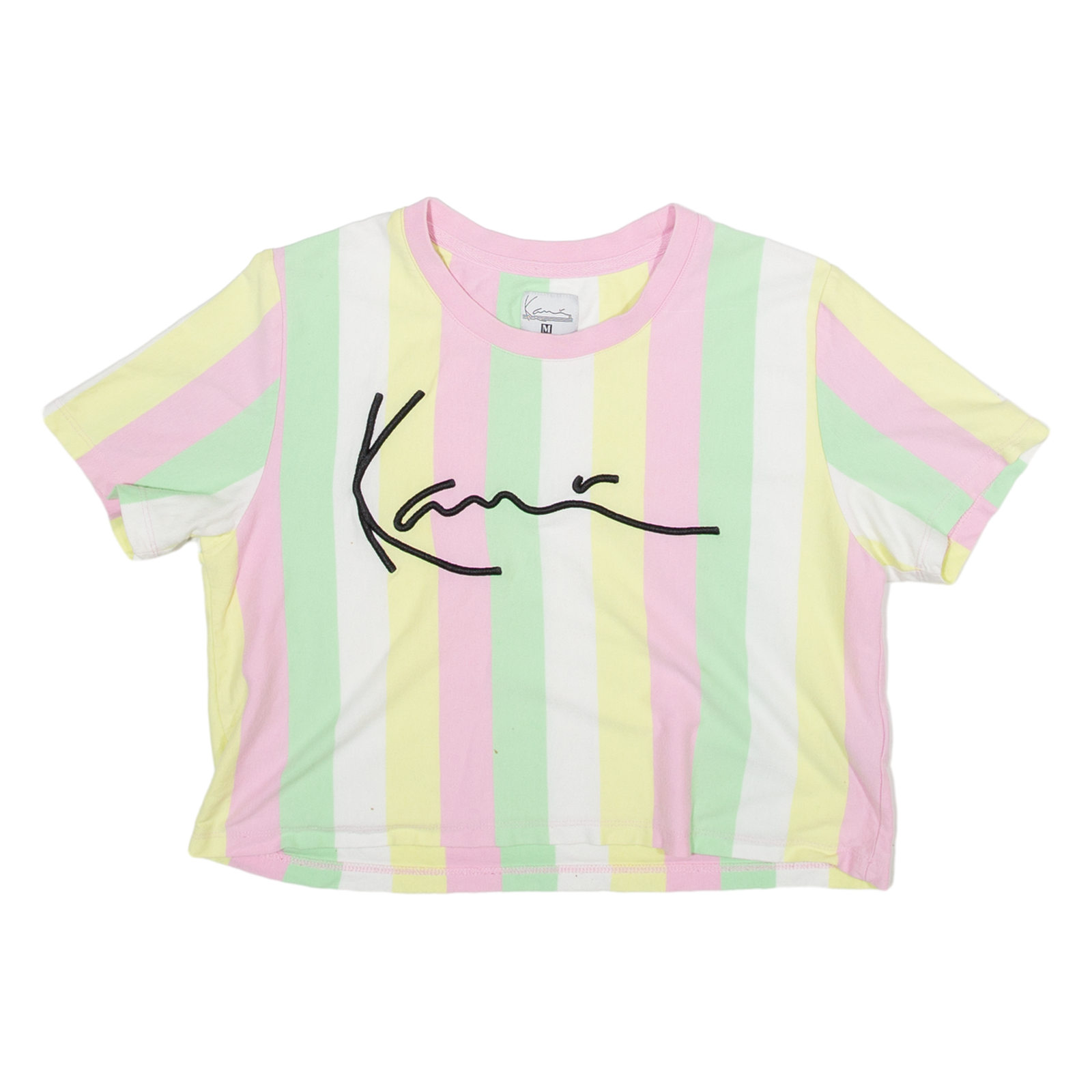 KARL KANI Cropped Mens T-Shirt Pink M Refurbished - N/A refurbished available on Cerqular
