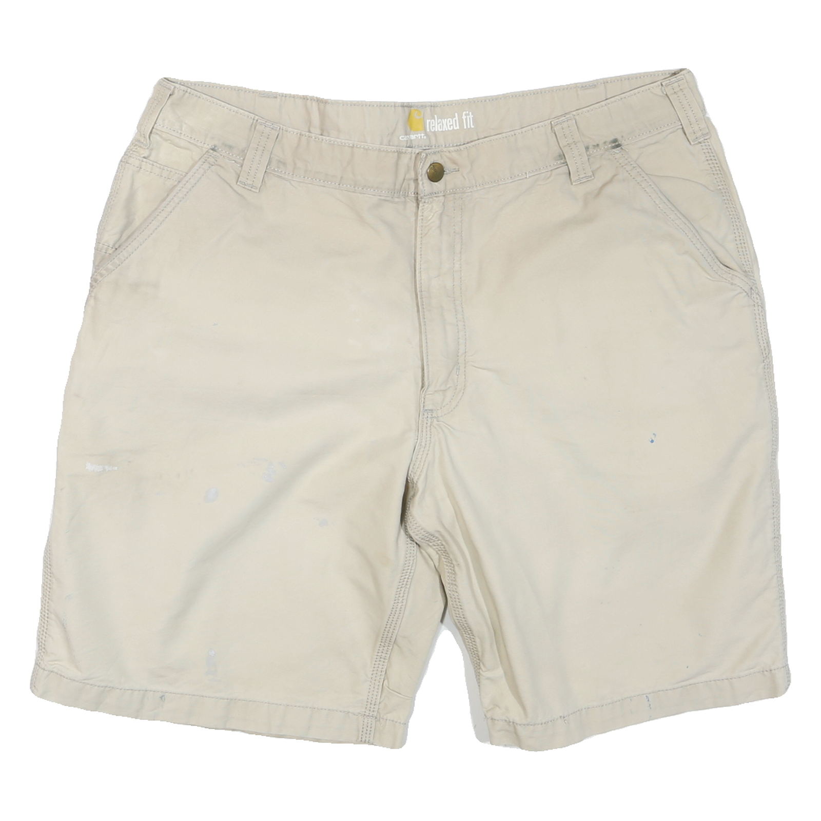 CARHARTT Mens Shorts Beige Relaxed Fit Casual XL W40 Cotton Blend Refurbished - N/A refurbished available on Cerqular