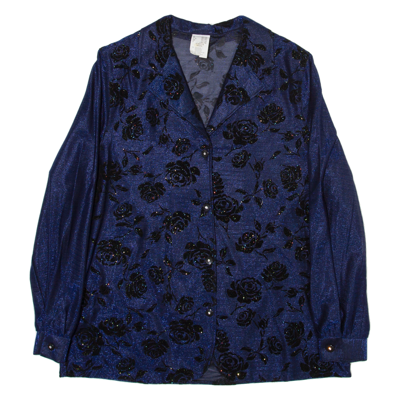 Womens Shirt Blue Floral Long Sleeve M Refurbished - N/A refurbished available on Cerqular