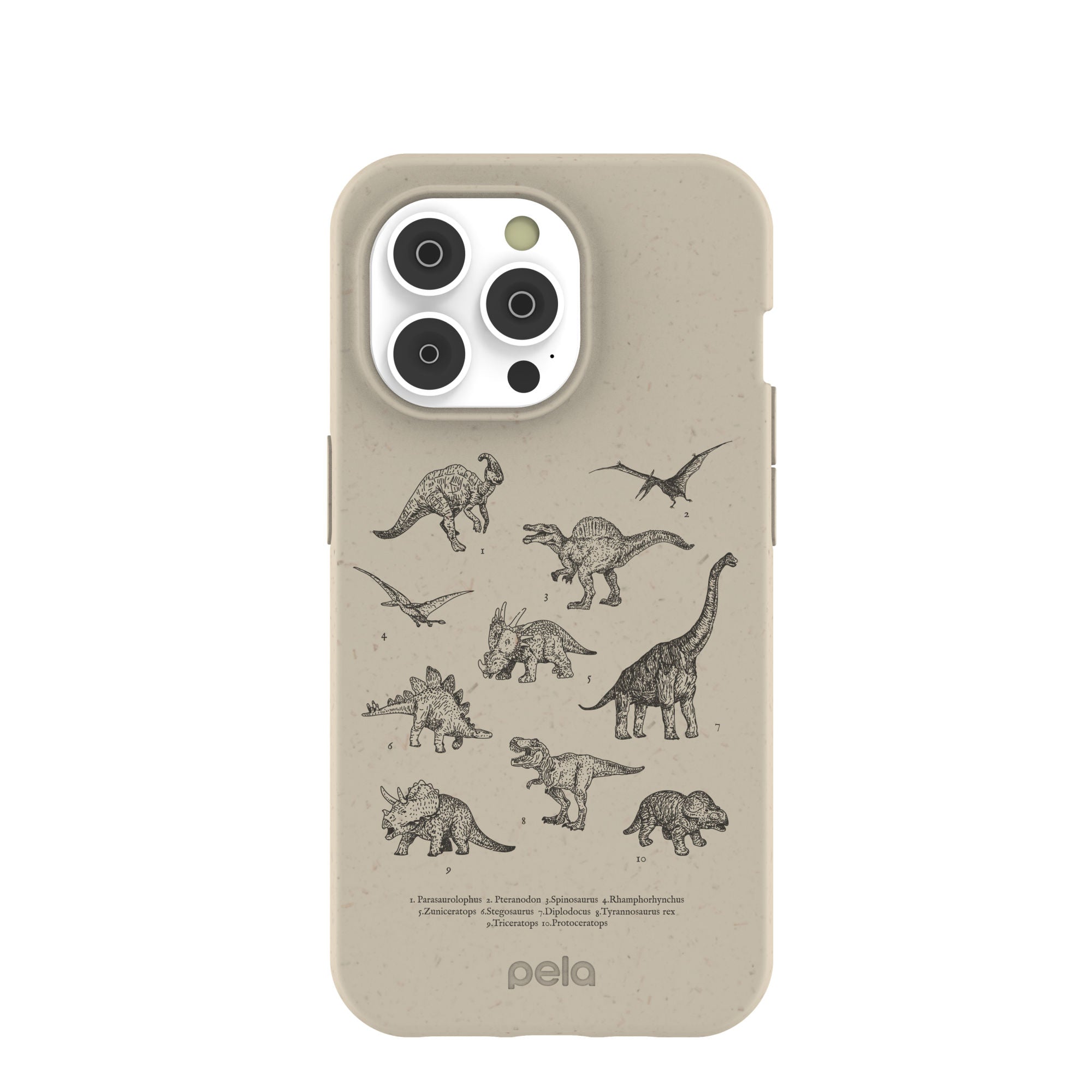 London Fog Dinosaurology iPhone 14 Pro Case Refurbished - Pela Case refurbished available on Cerqular