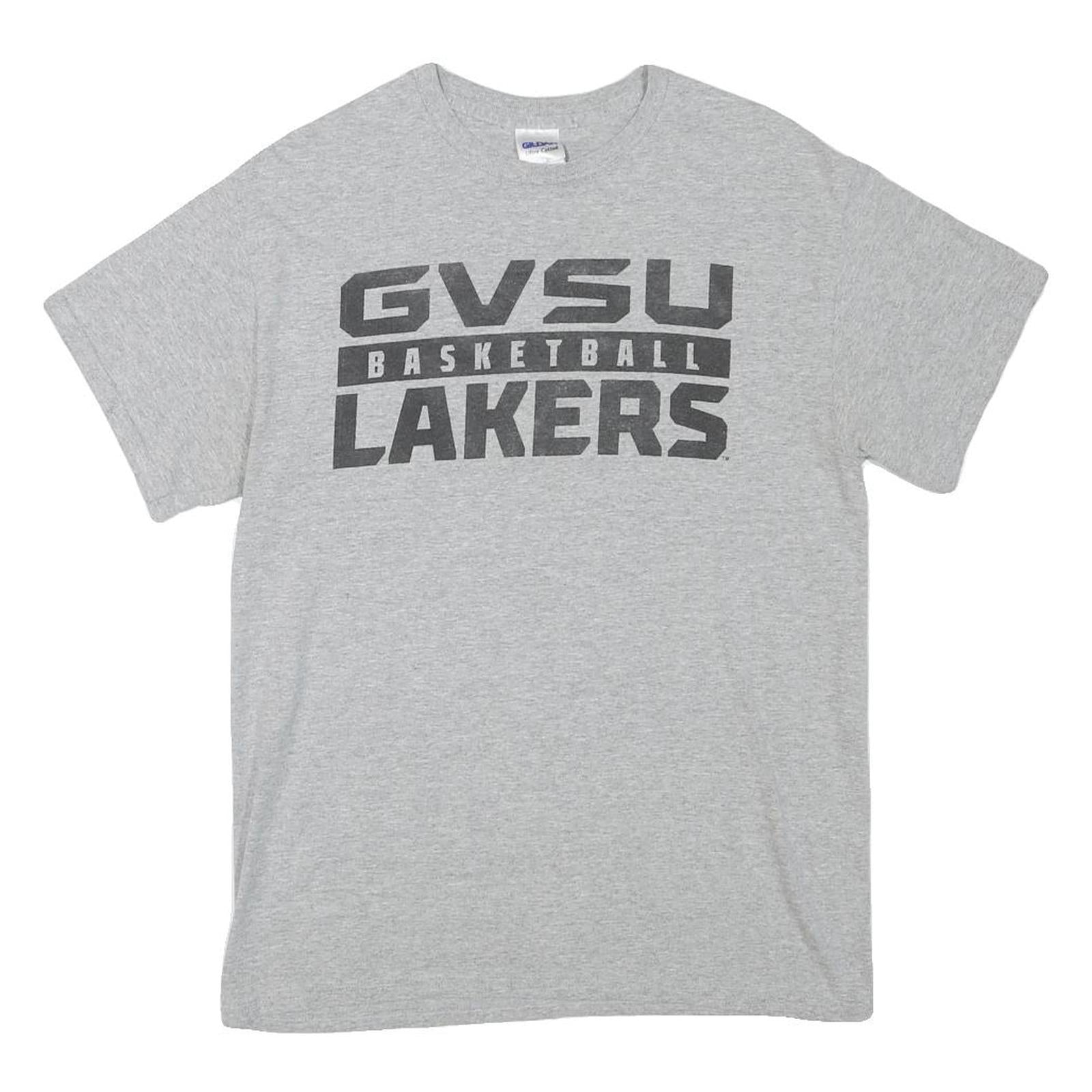 GILDAN Mens Grey Gvsu Lakers Basketball Graphic T-Shirt M Short Sleeve Crew Neck Refurbished - N/A refurbished available on Cerqular