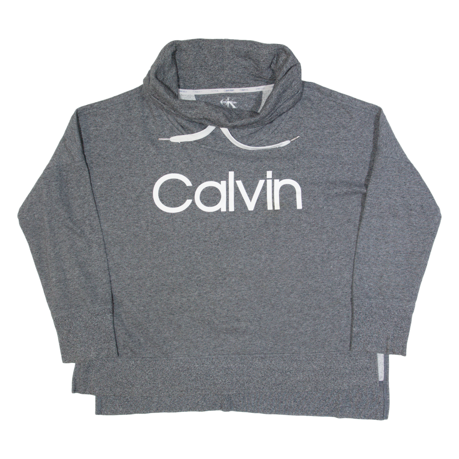 CALVIN KLEIN Womens Sweatshirt Grey Roll Neck XL Refurbished - N/A refurbished available on Cerqular
